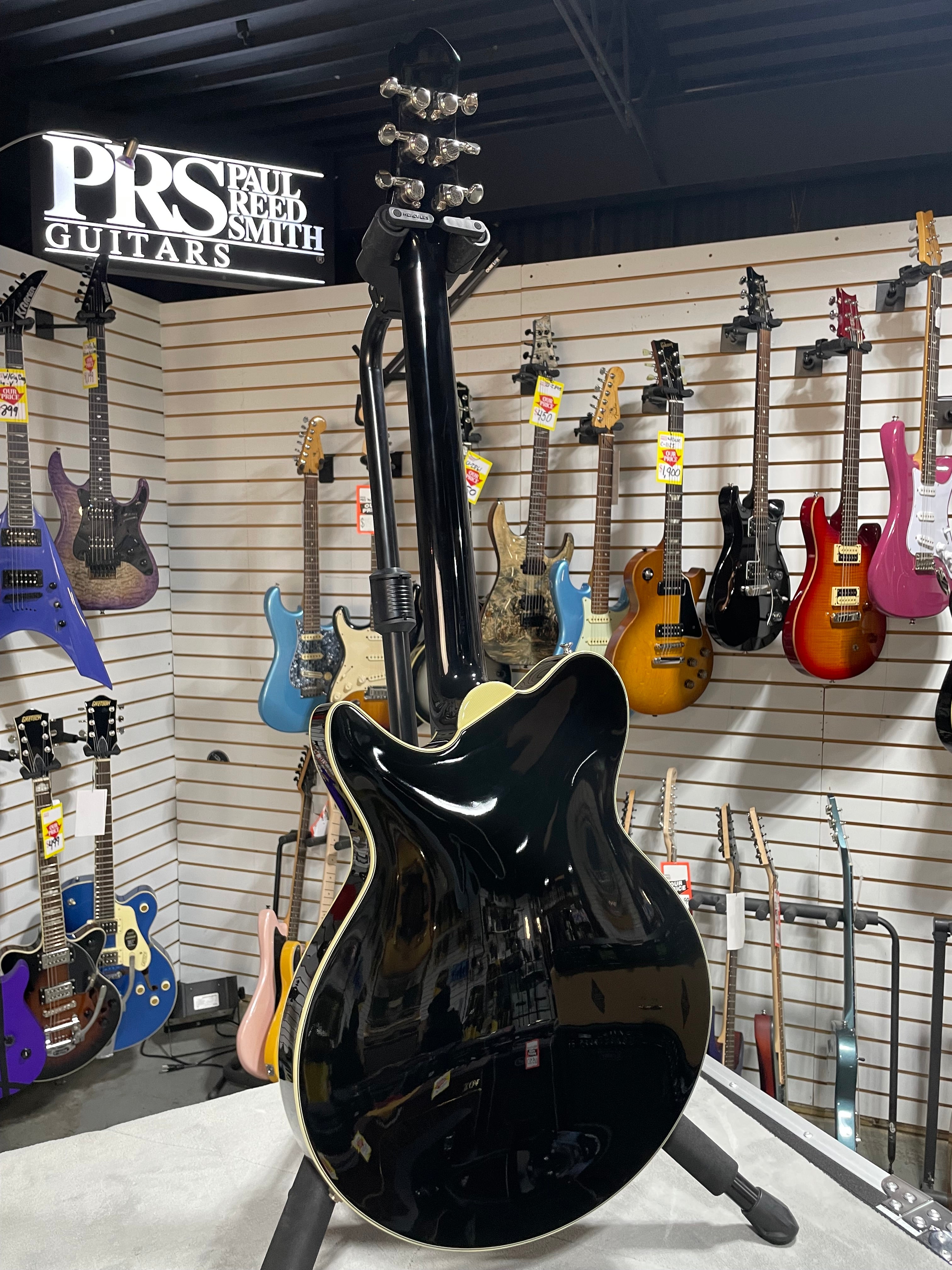 Romeo NYC Semi-hollowbody Electric Guitar - Black #298 GET PLEK'D!
