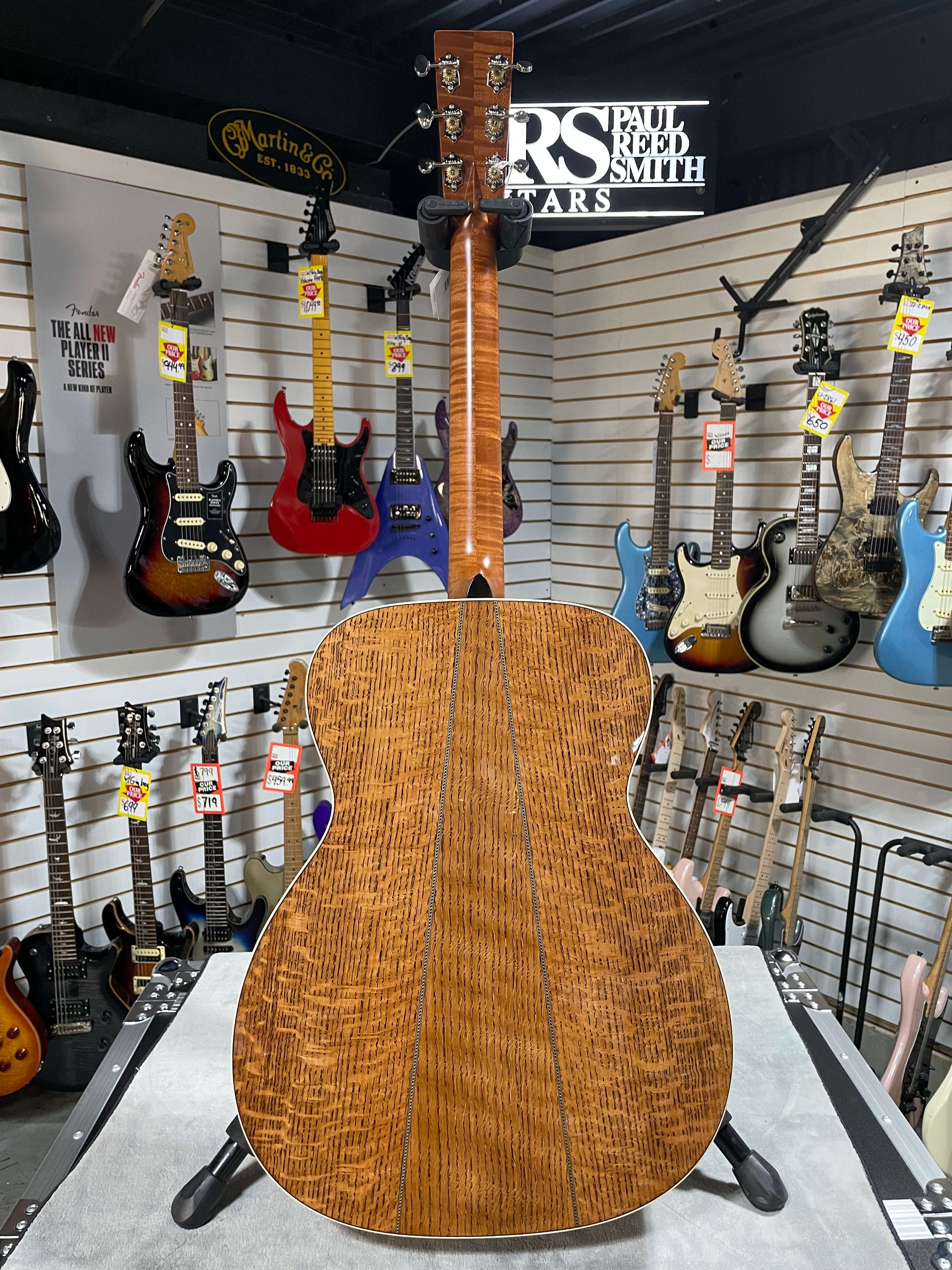 Martin CEO-11 Left Handed Acoustic Guitar - Blue Burst w/OHSC & PLEK*D #929