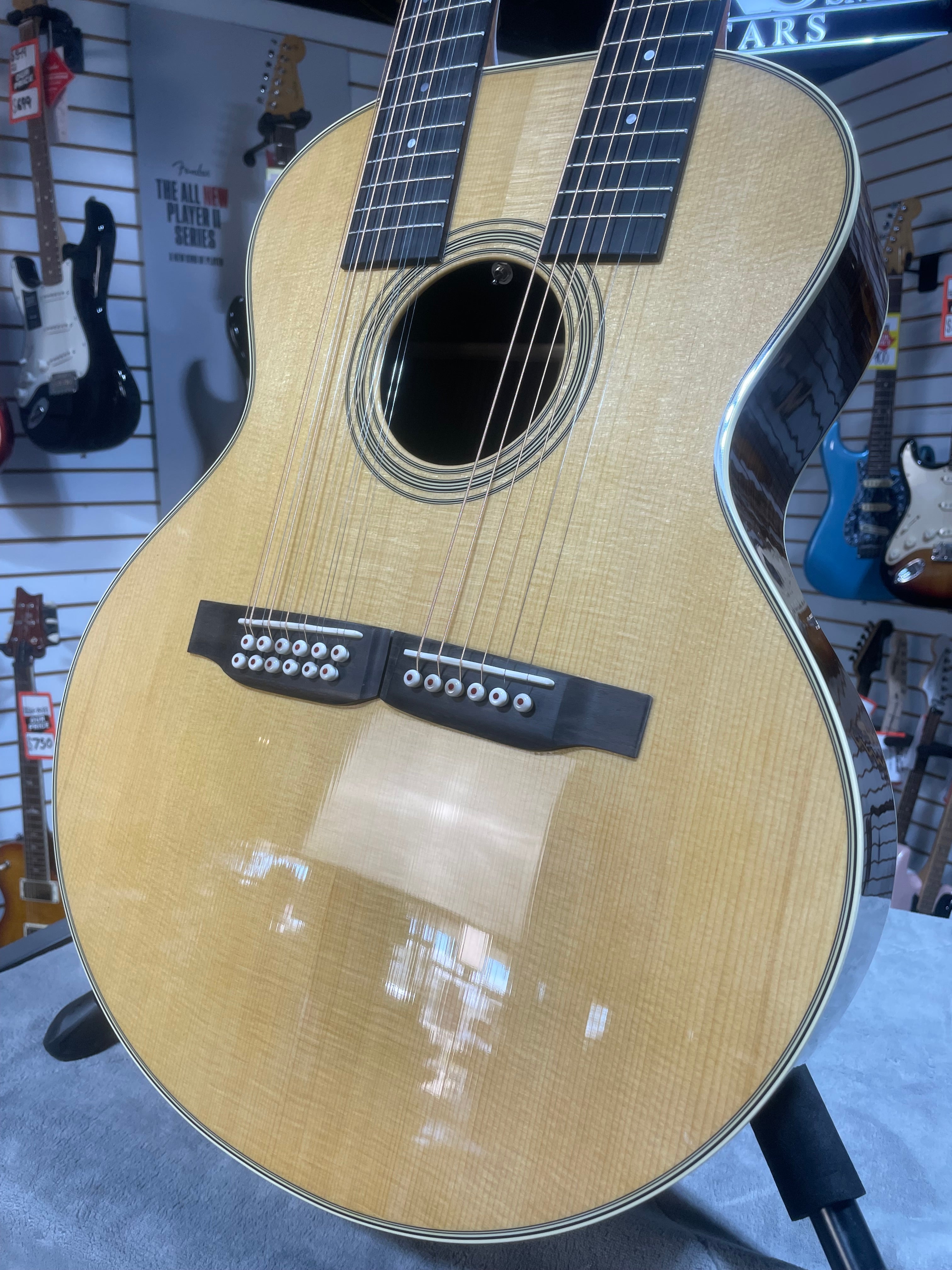 Martin Grand J-28E DN Doubleneck Standard Series Acoustic-electric Guitar - Natural w/ OHSC #394