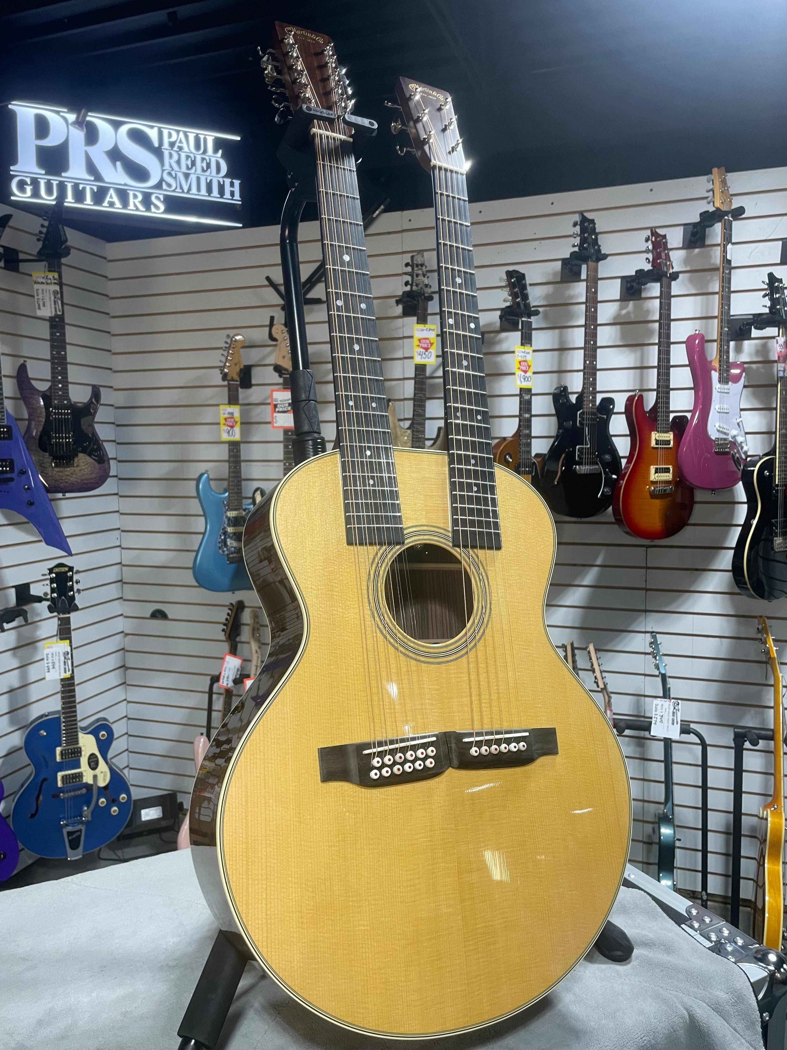 Martin Grand J-28E DN Doubleneck Standard Series Acoustic-electric Guitar - Natural w/ OHSC #394