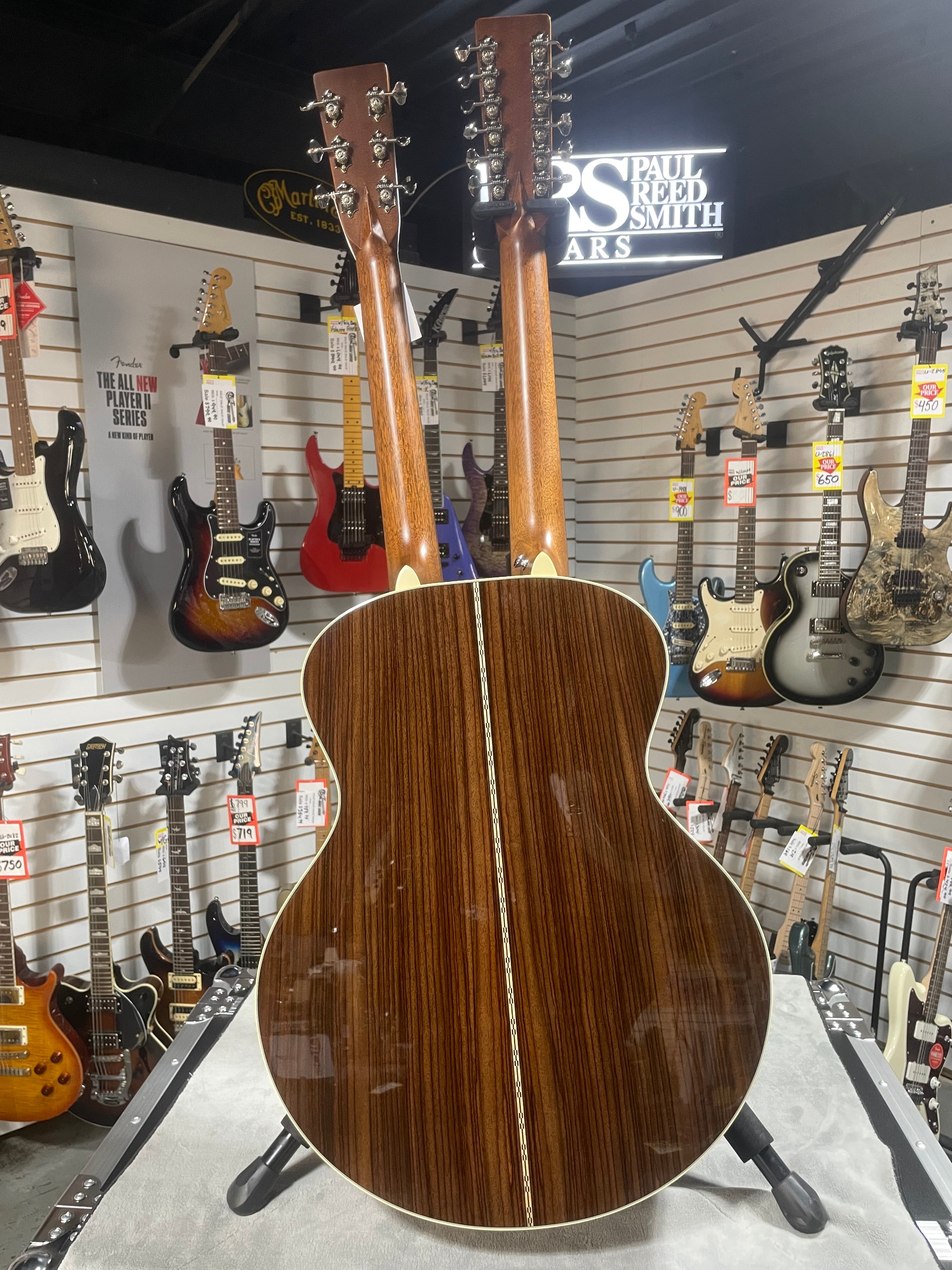 Martin Grand J-28E DN Doubleneck Standard Series Acoustic-electric Guitar - Natural w/ OHSC #394