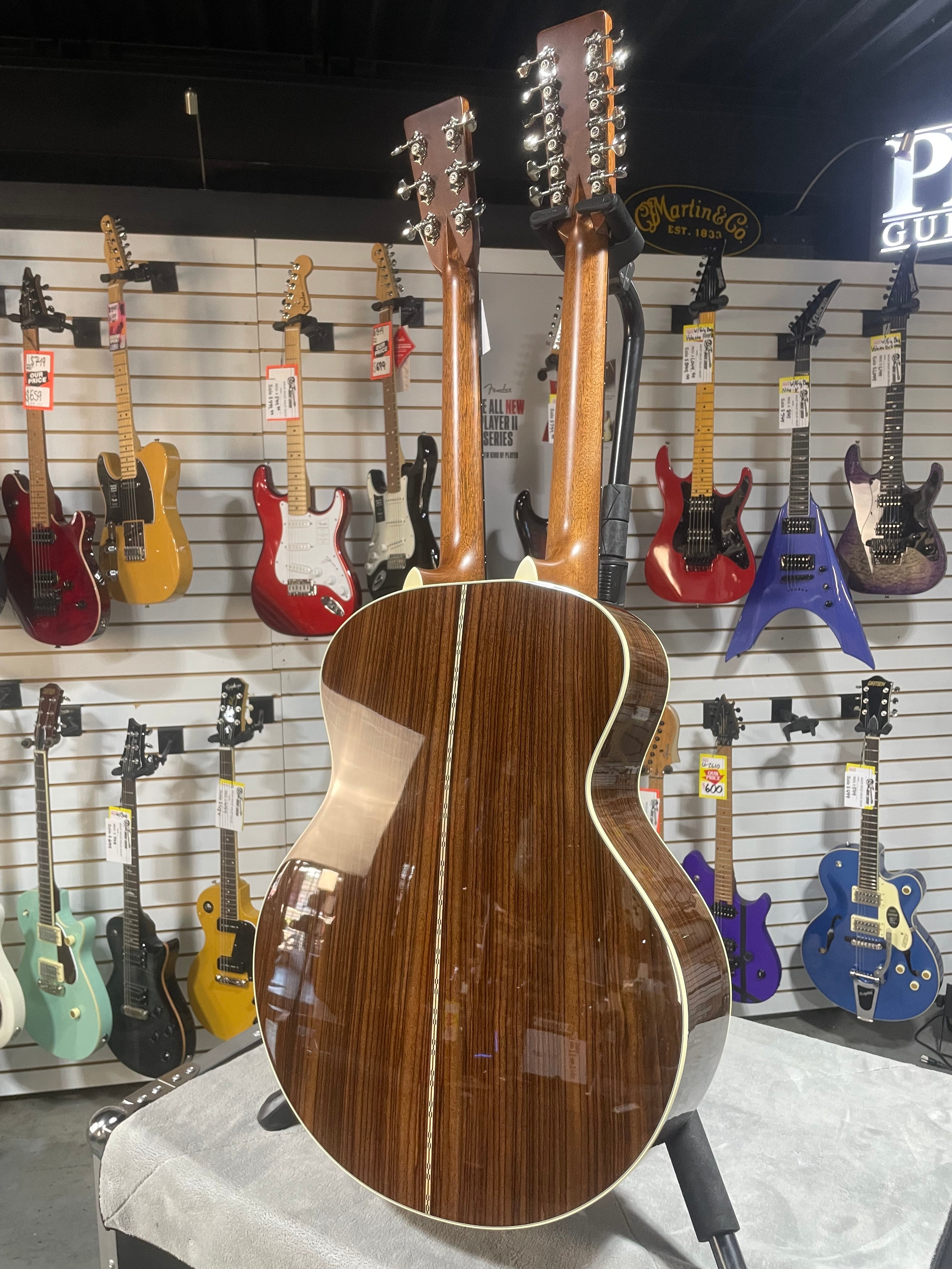 Martin Grand J-28E DN Doubleneck Standard Series Acoustic-electric Guitar - Natural w/ OHSC #394