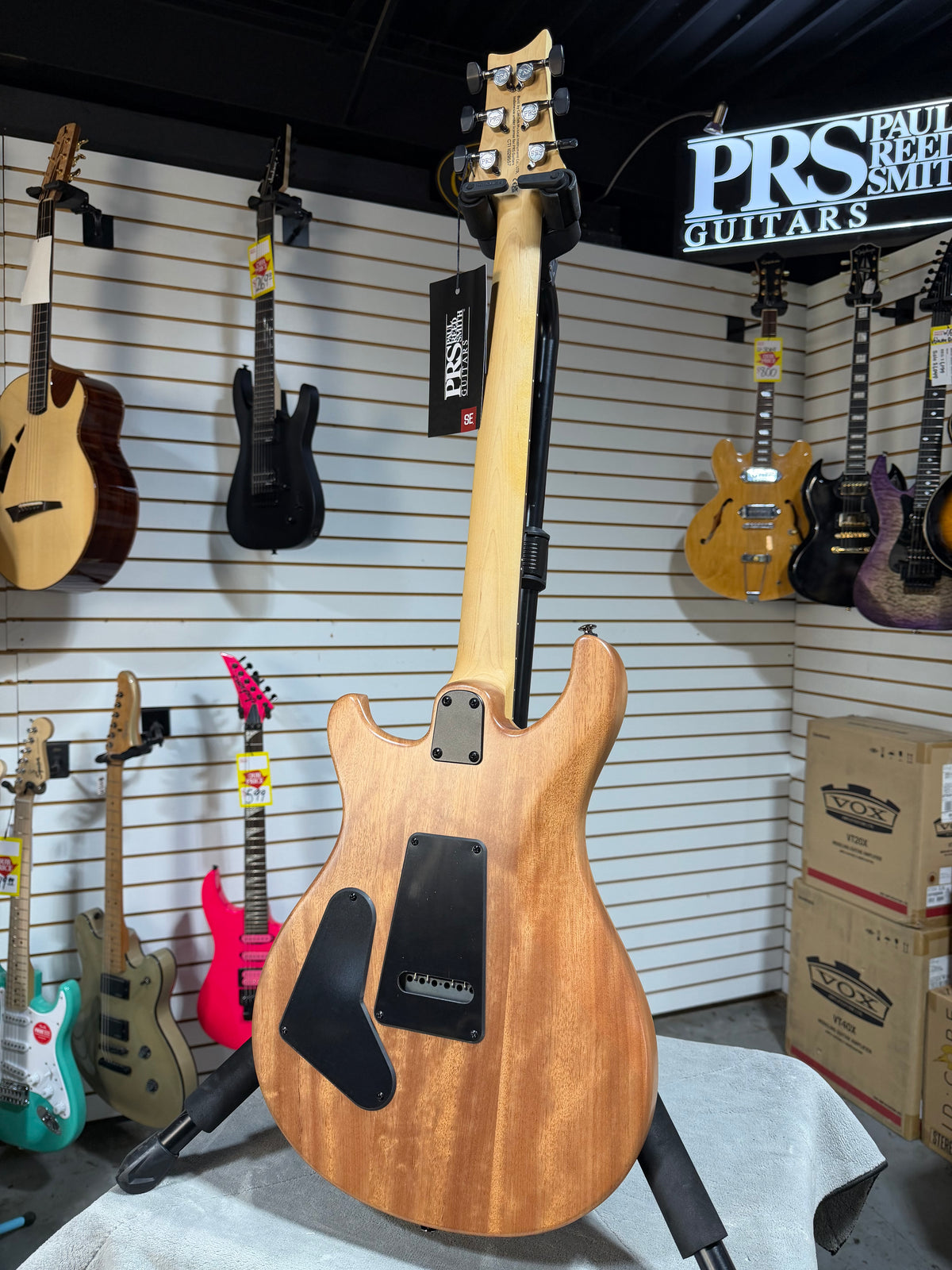 PRS SE CE 24 Satin - Flat Black Top, C&M Exclusive - Black