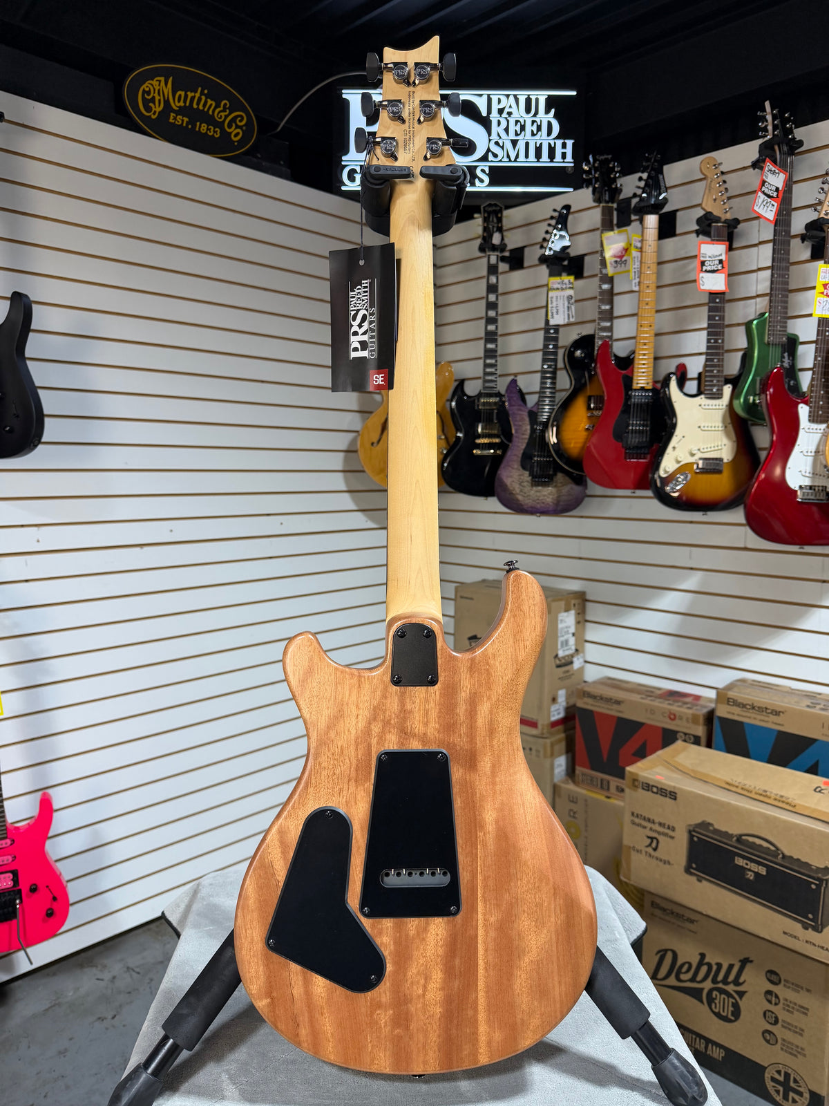 PRS SE CE 24 Satin - Flat Black Top, C&M Exclusive - Black
