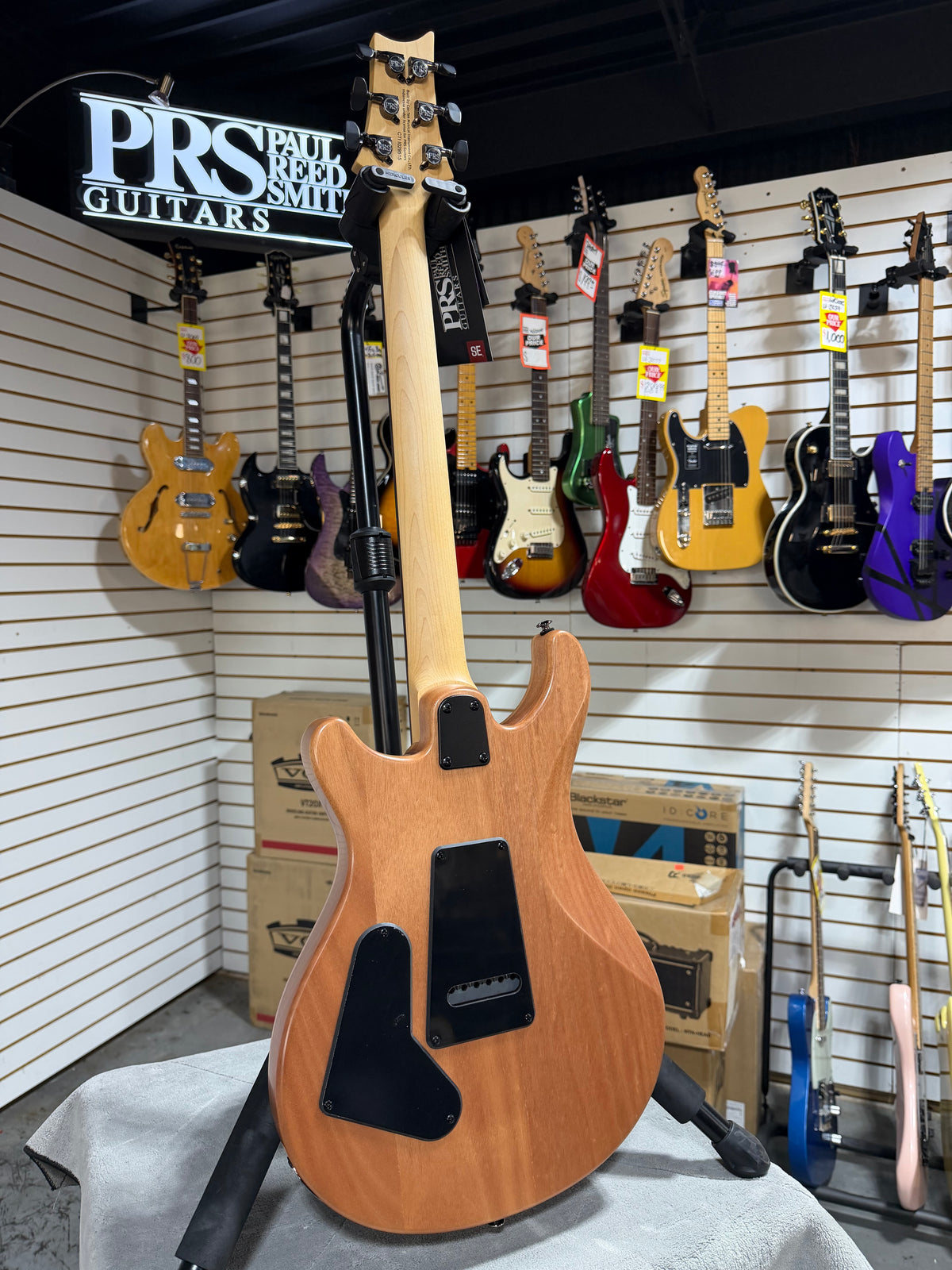 PRS SE CE 24 Satin - Flat White Top, C&M Exclusive - White