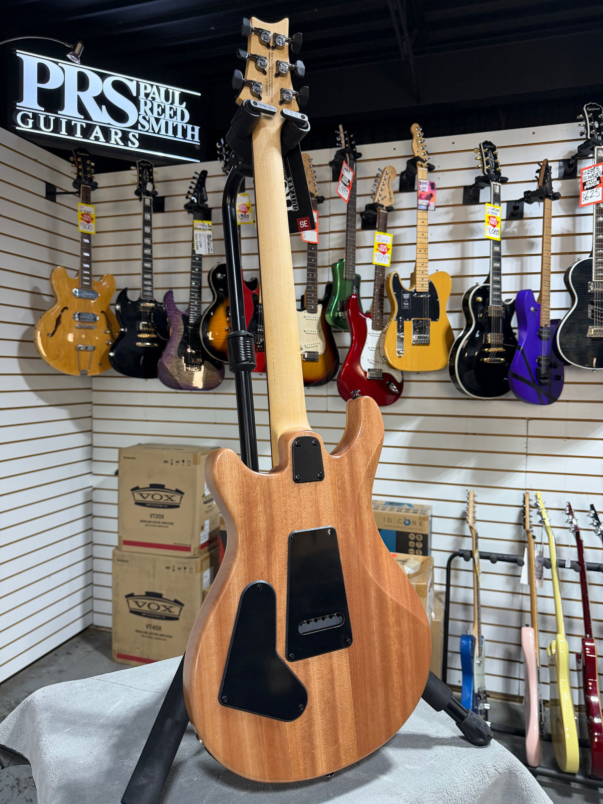 PRS SE CE 24 Satin - Flat White Top, C&M Exclusive - White