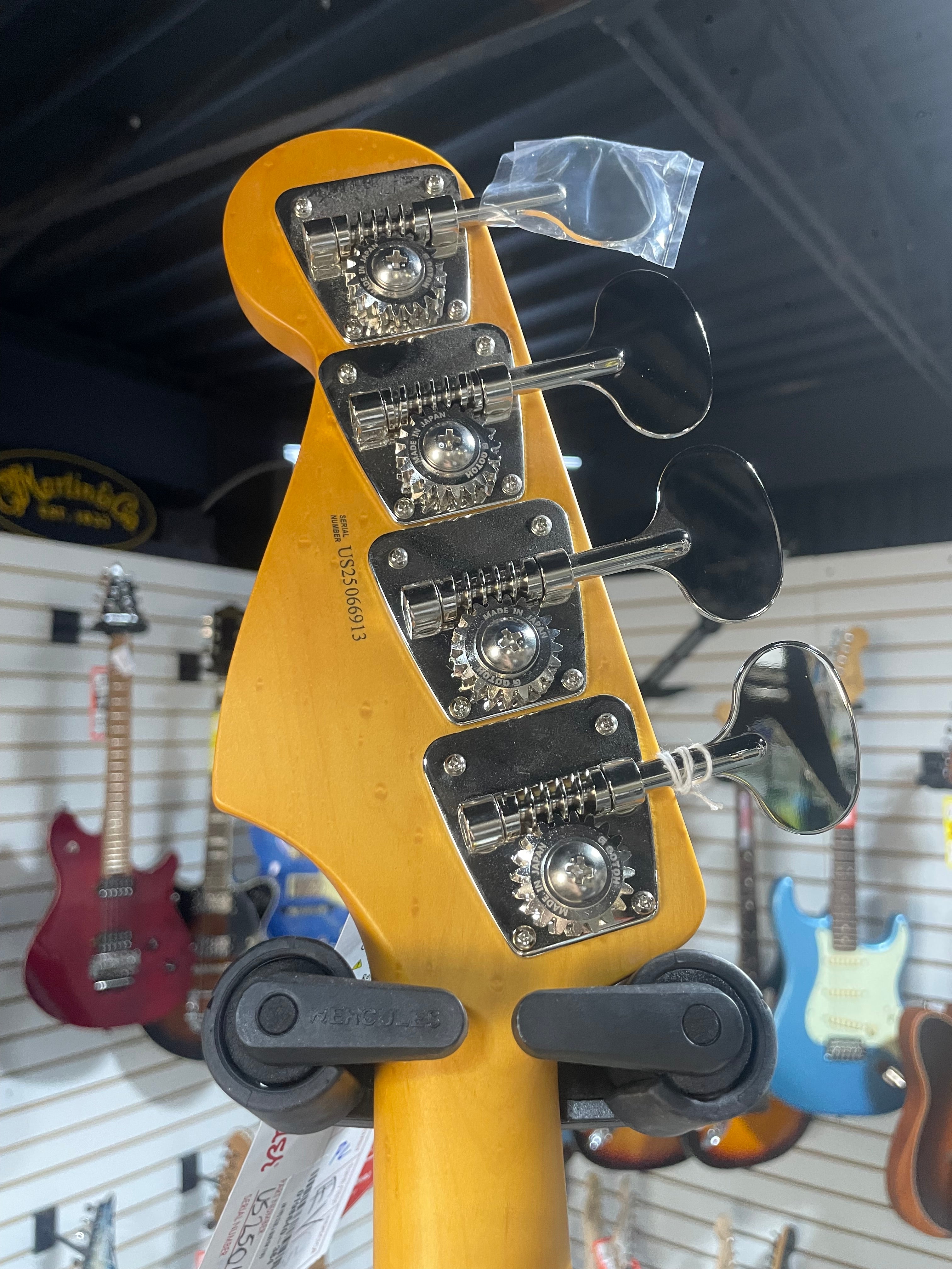 Fender American Professional Classic Jazz Bass 2025 - Faded Firemist Gold w/ Gig Bag & PLEK*D #913