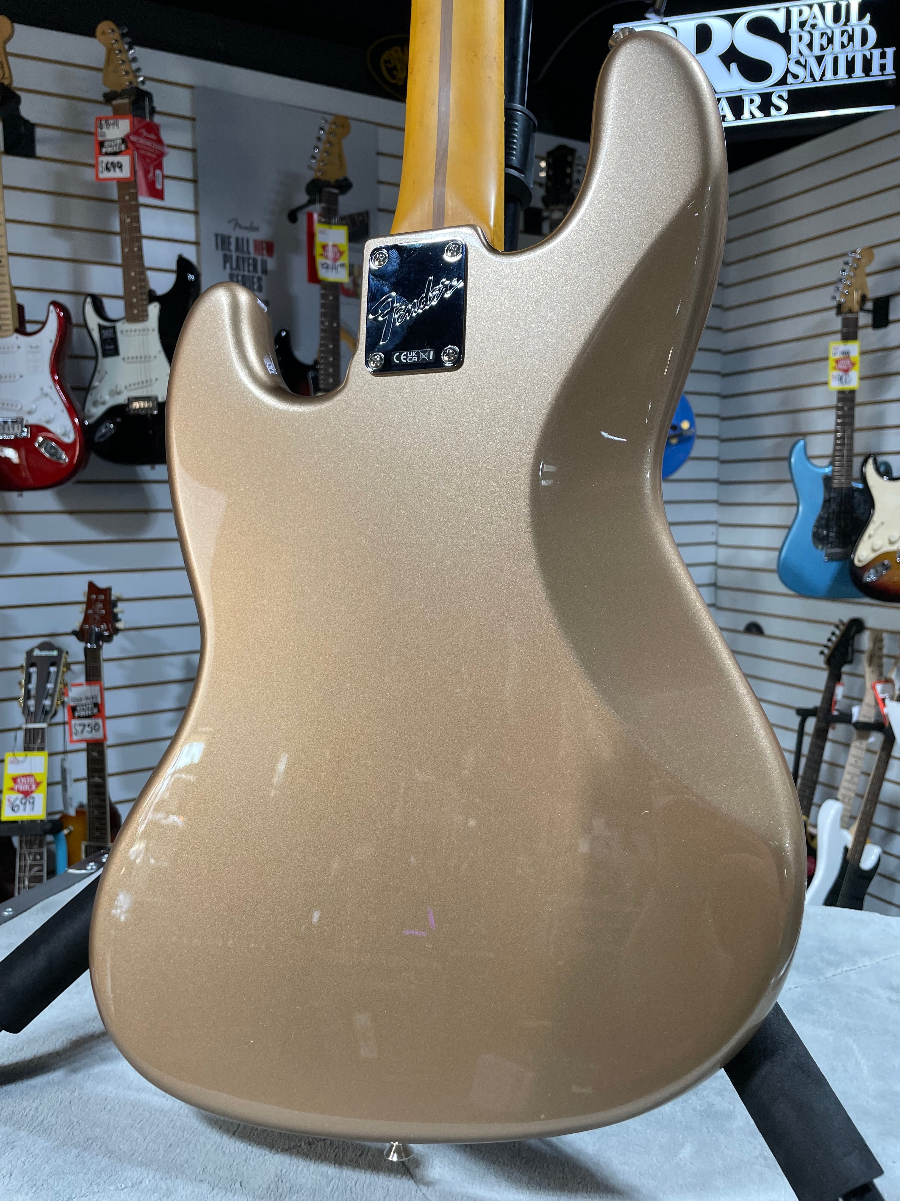 Fender American Professional Classic Jazz Bass 2025 - Faded Firemist Gold w/ Gig Bag & PLEK*D #913