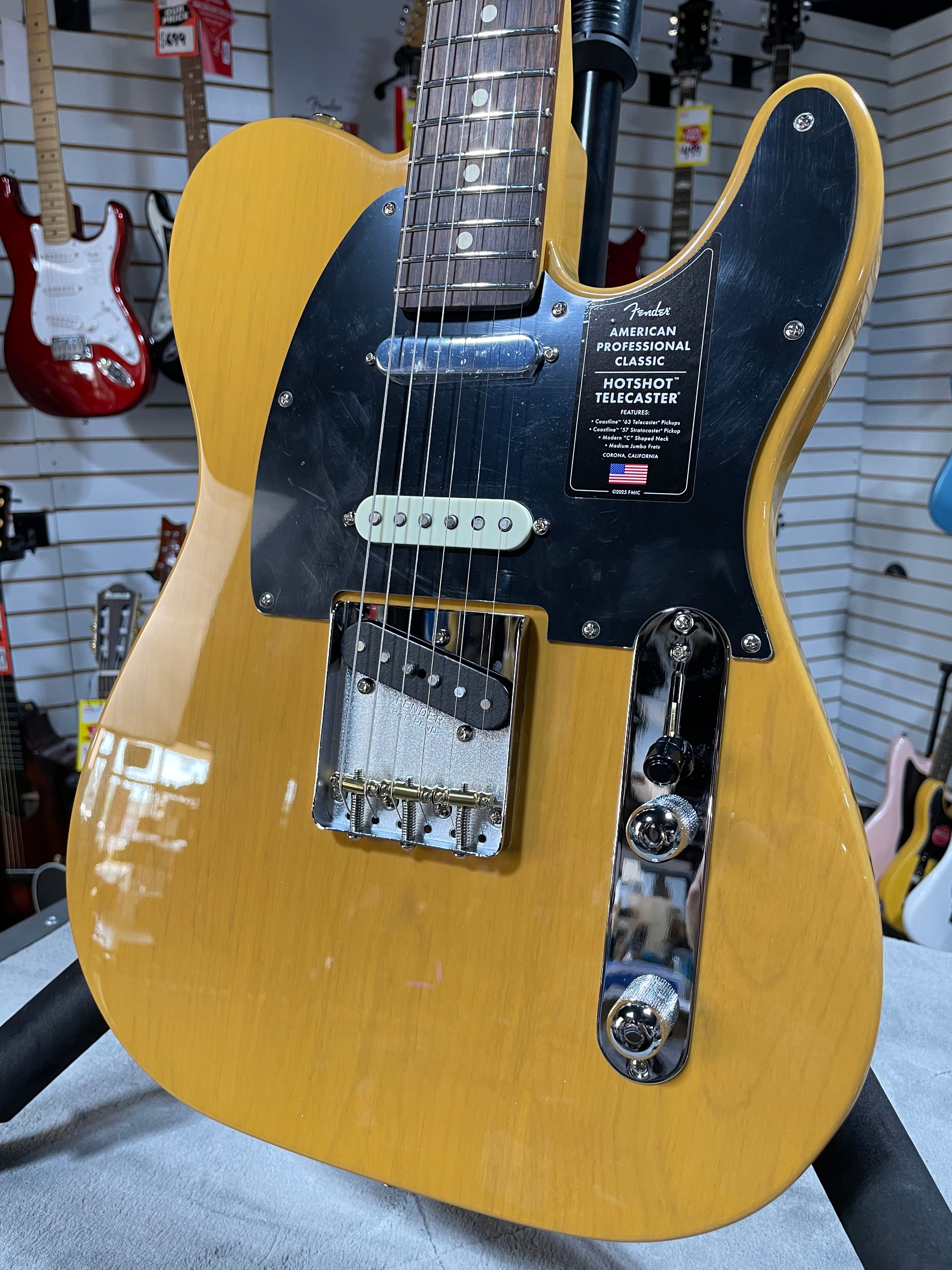Fender American Professional Classic Hotshot Telecaster 2025 - Butterscotch Blonde w/ Gig Bag & PLEK*D #735