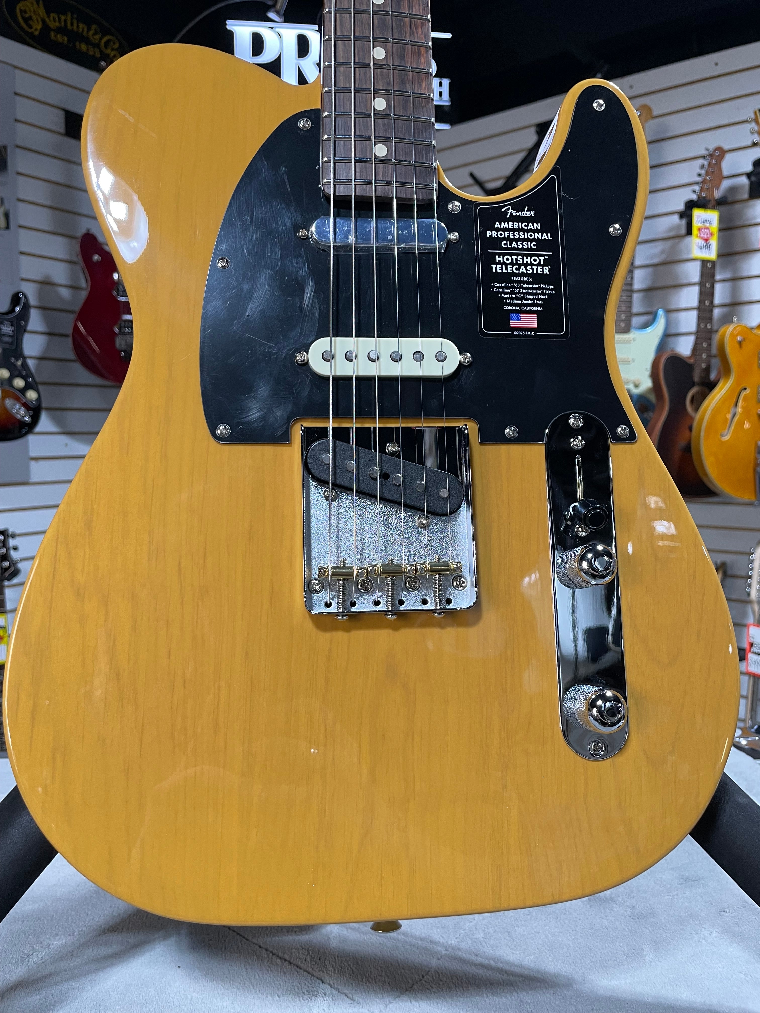 Fender American Professional Classic Hotshot Telecaster 2025 - Butterscotch Blonde w/ Gig Bag & PLEK*D #735