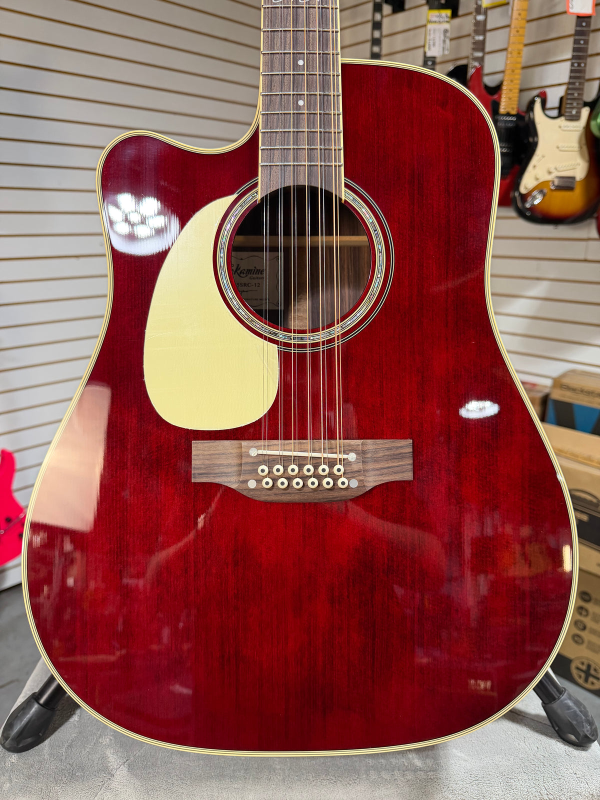 Takamine Left Handed JJ325SRC-12 John Jorgenson Signature Gloss Red