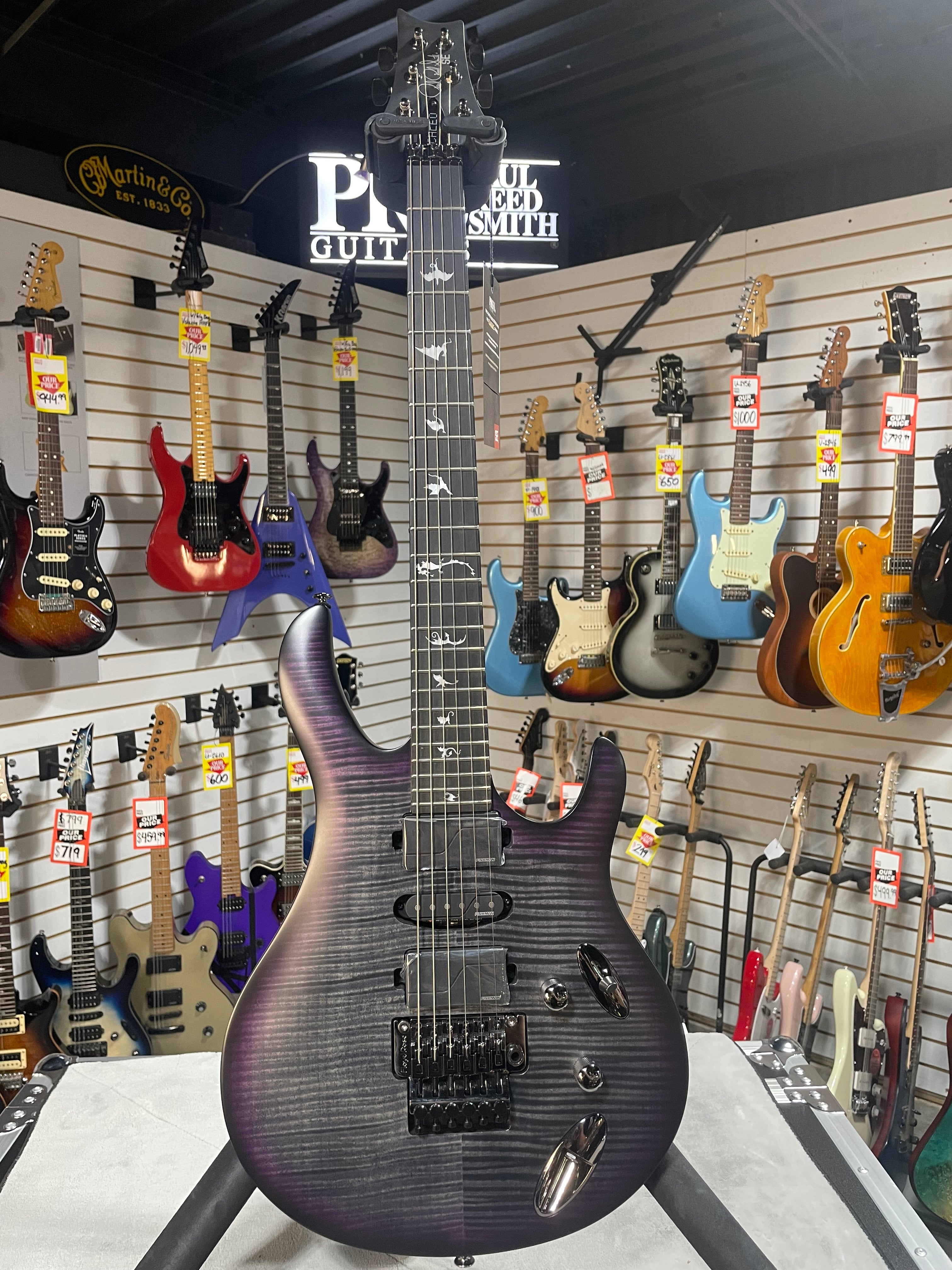 PRS SE Chleo Herman Li Signature 2025 Electric Guitar - Charcoal Purple Burst w/ Gig Bag & PLEK*D #809