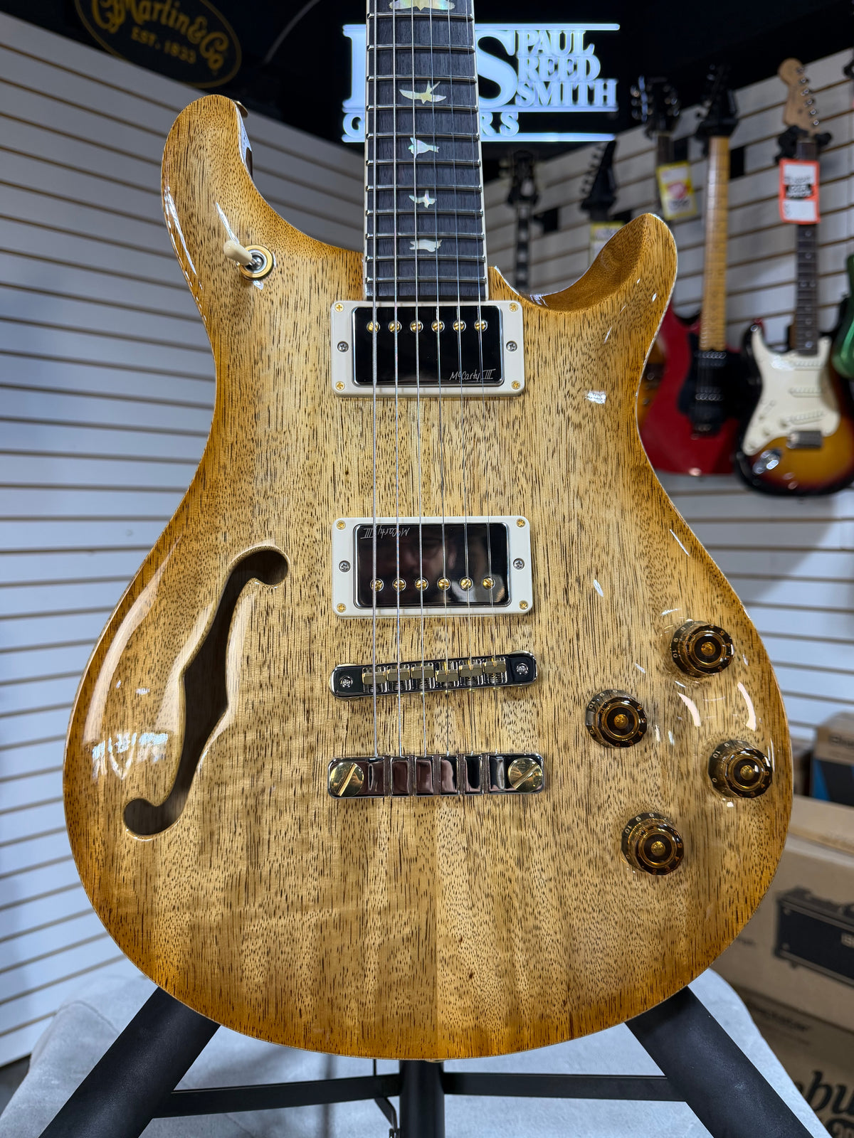 PRS McCarty 594 Doublecut Semi Hollowbody Wood Library Korina