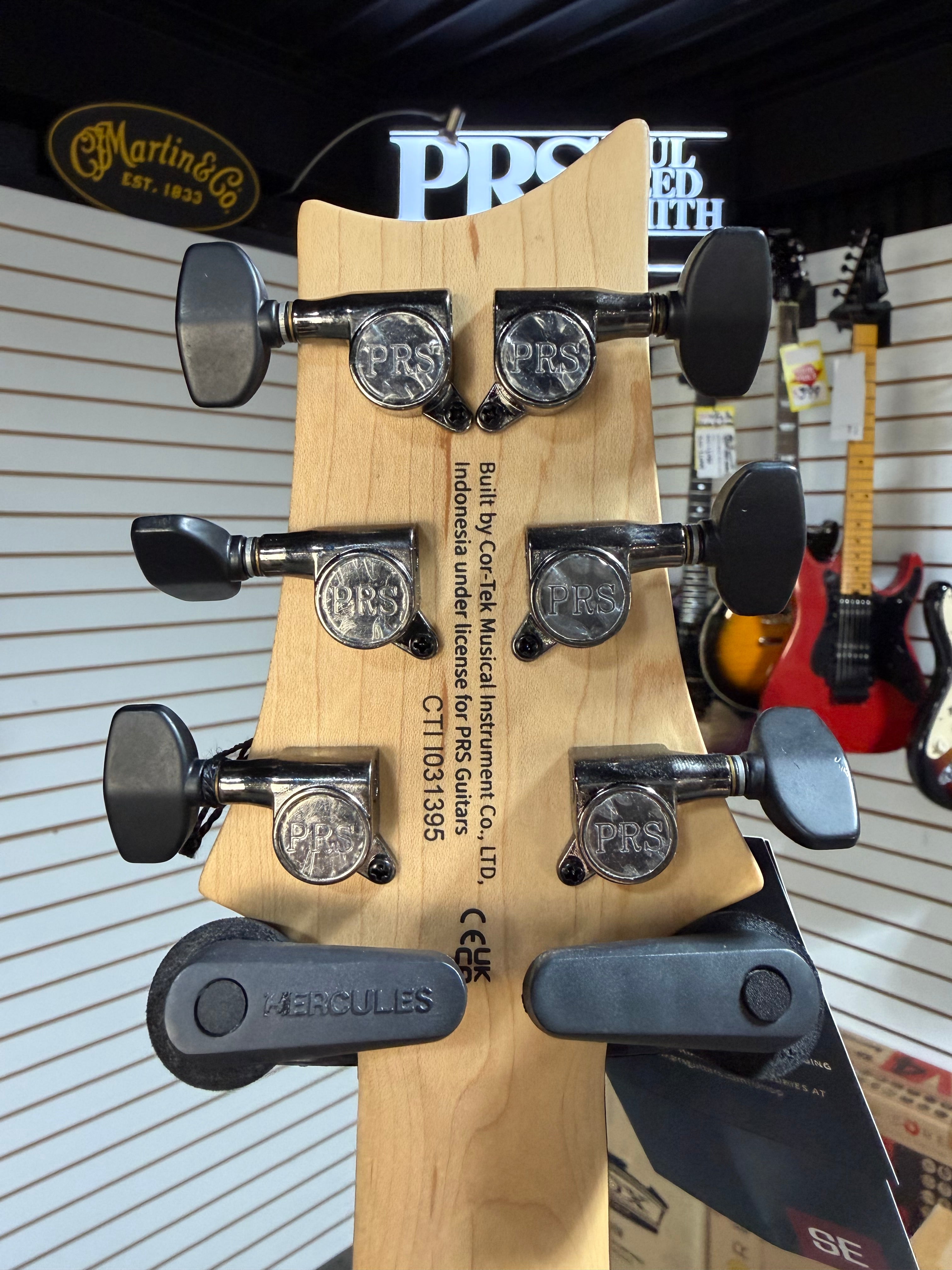 PRS SE CE 24 Satin - Flat Black Top, C&M Exclusive - Black