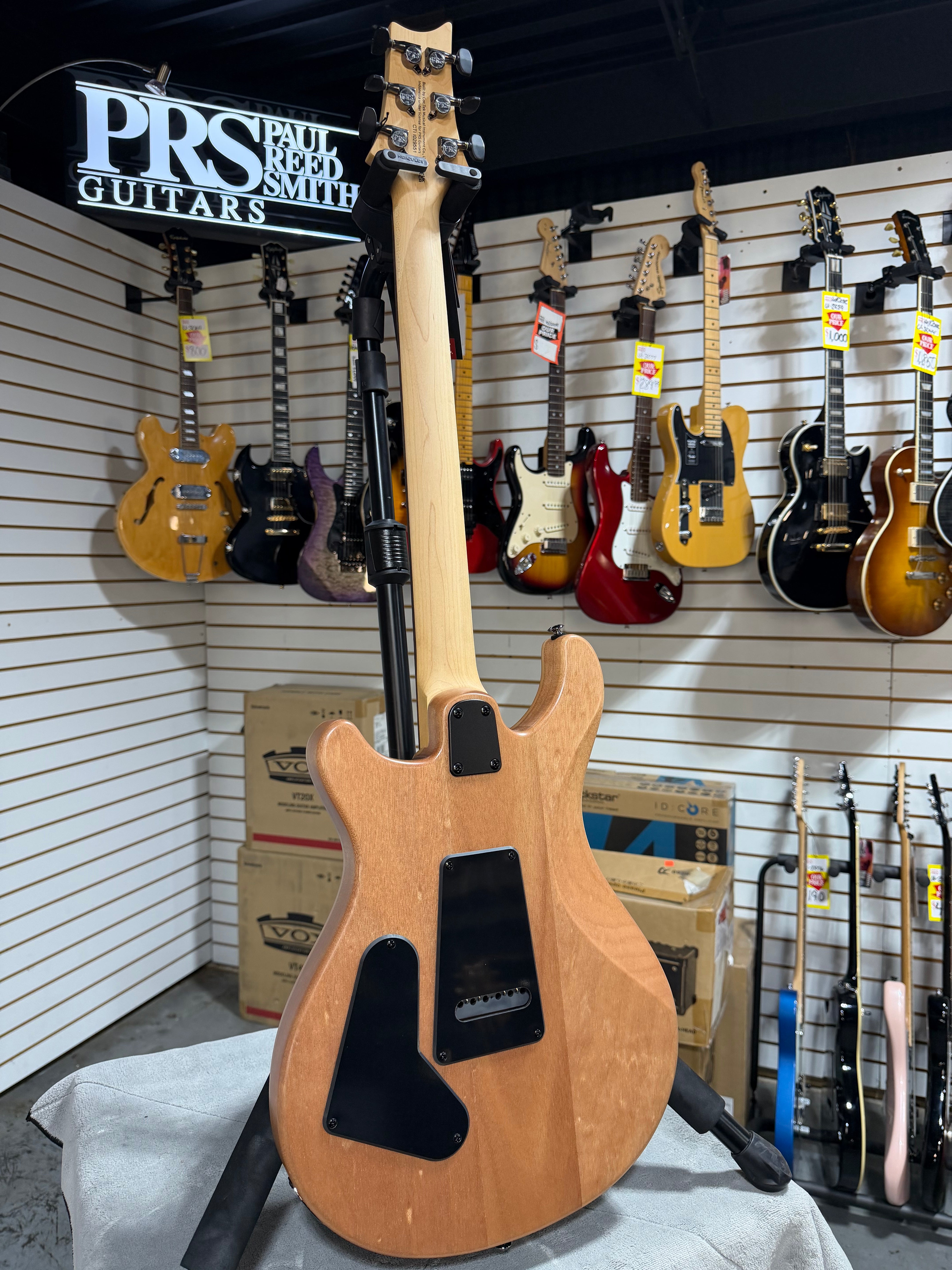 PRS SE CE 24 Satin - Flat Black Top, C&M Exclusive - Black