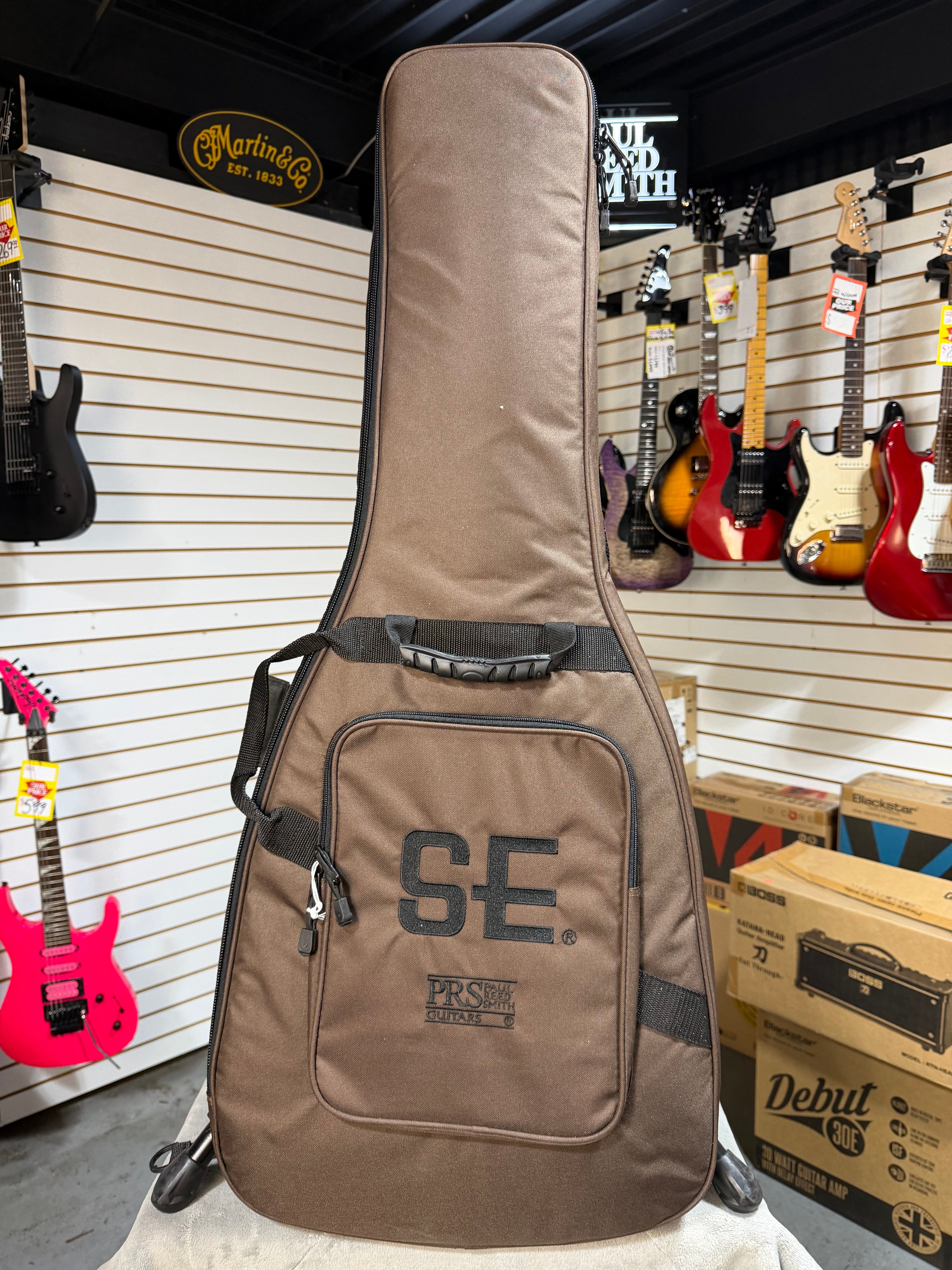PRS SE CE 24 Satin - Flat Black Top, C&M Exclusive - Black