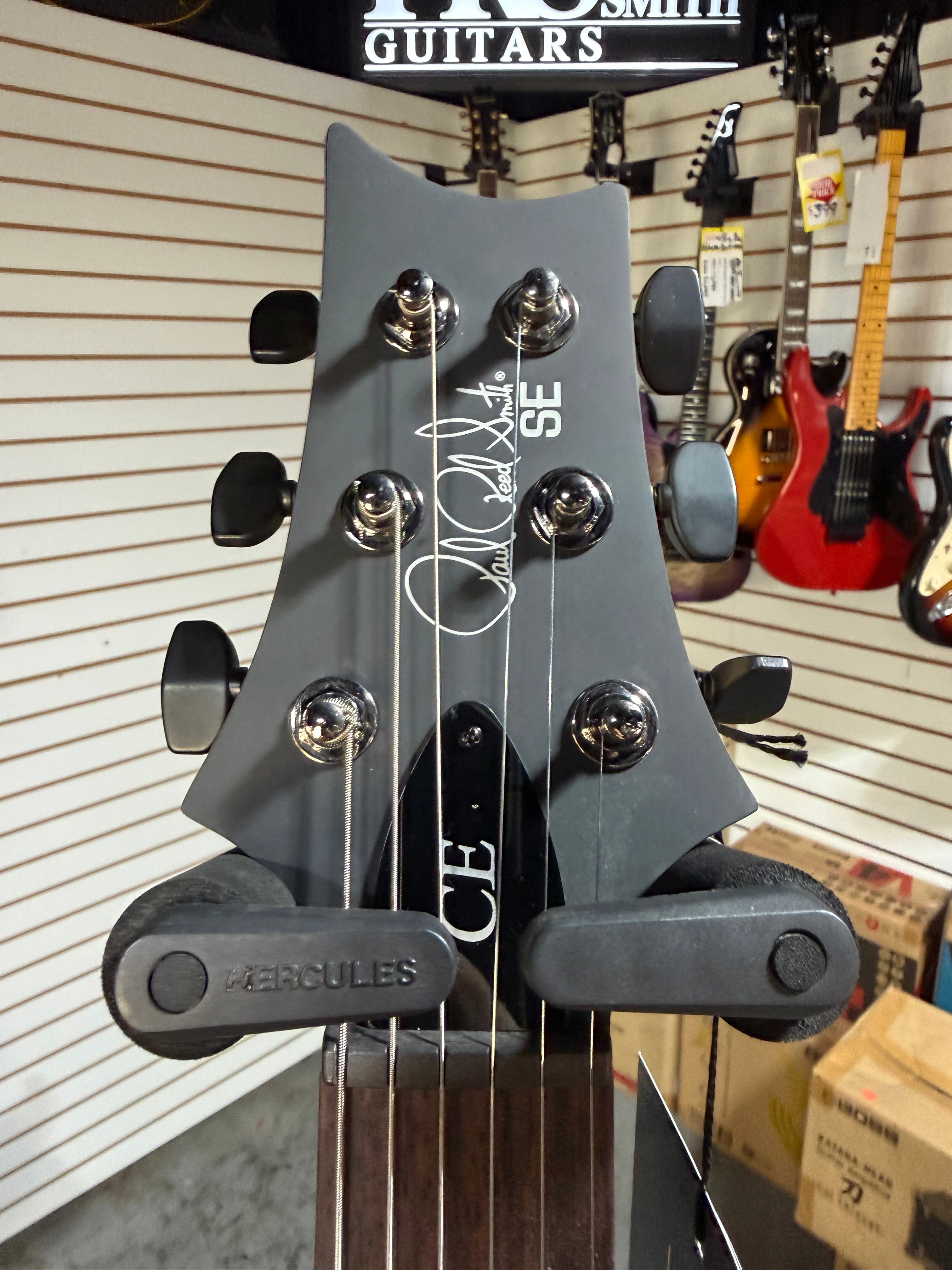 PRS SE CE 24 Satin - Flat Black Top, C&M Exclusive - Black