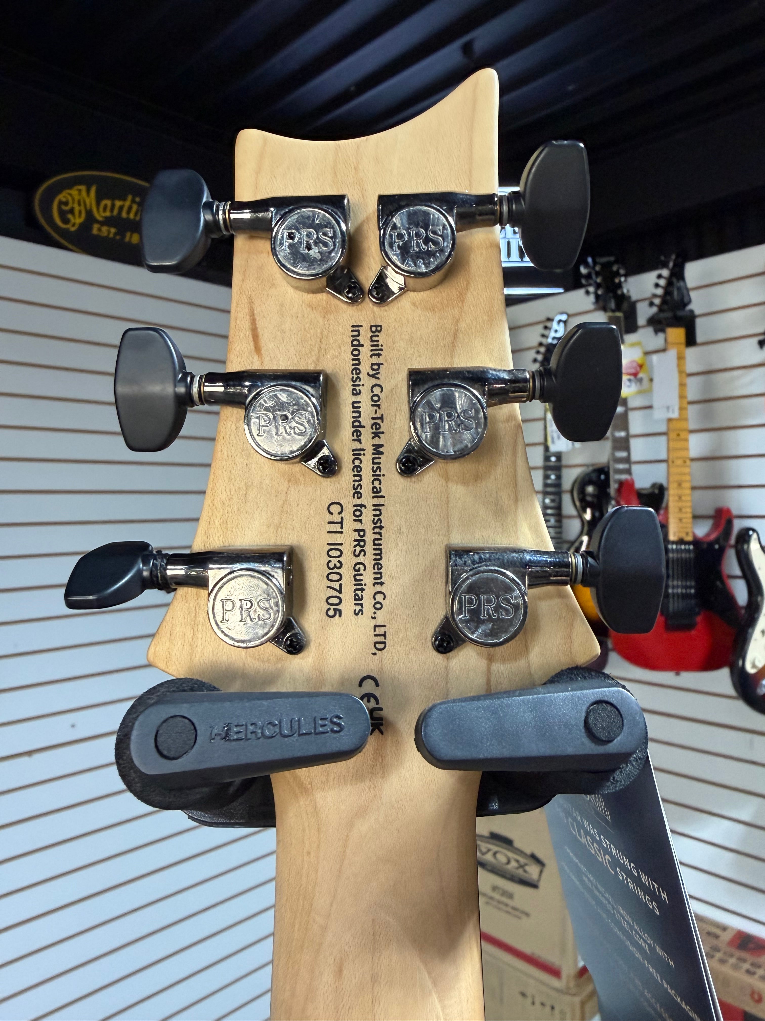 PRS SE CE 24 Satin - Flat Black Top, C&M Exclusive - Black