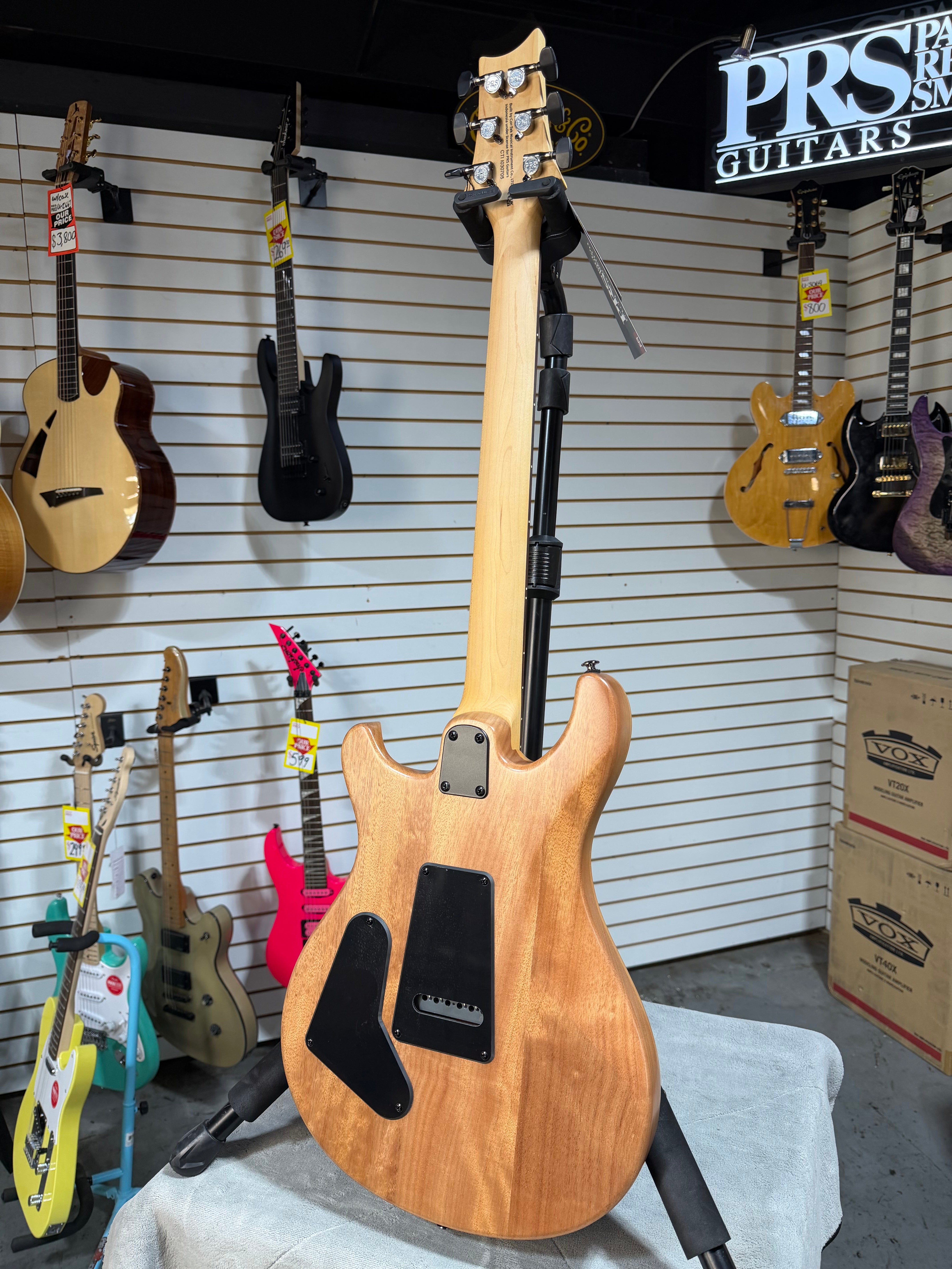PRS SE CE 24 Satin - Flat Black Top, C&M Exclusive - Black