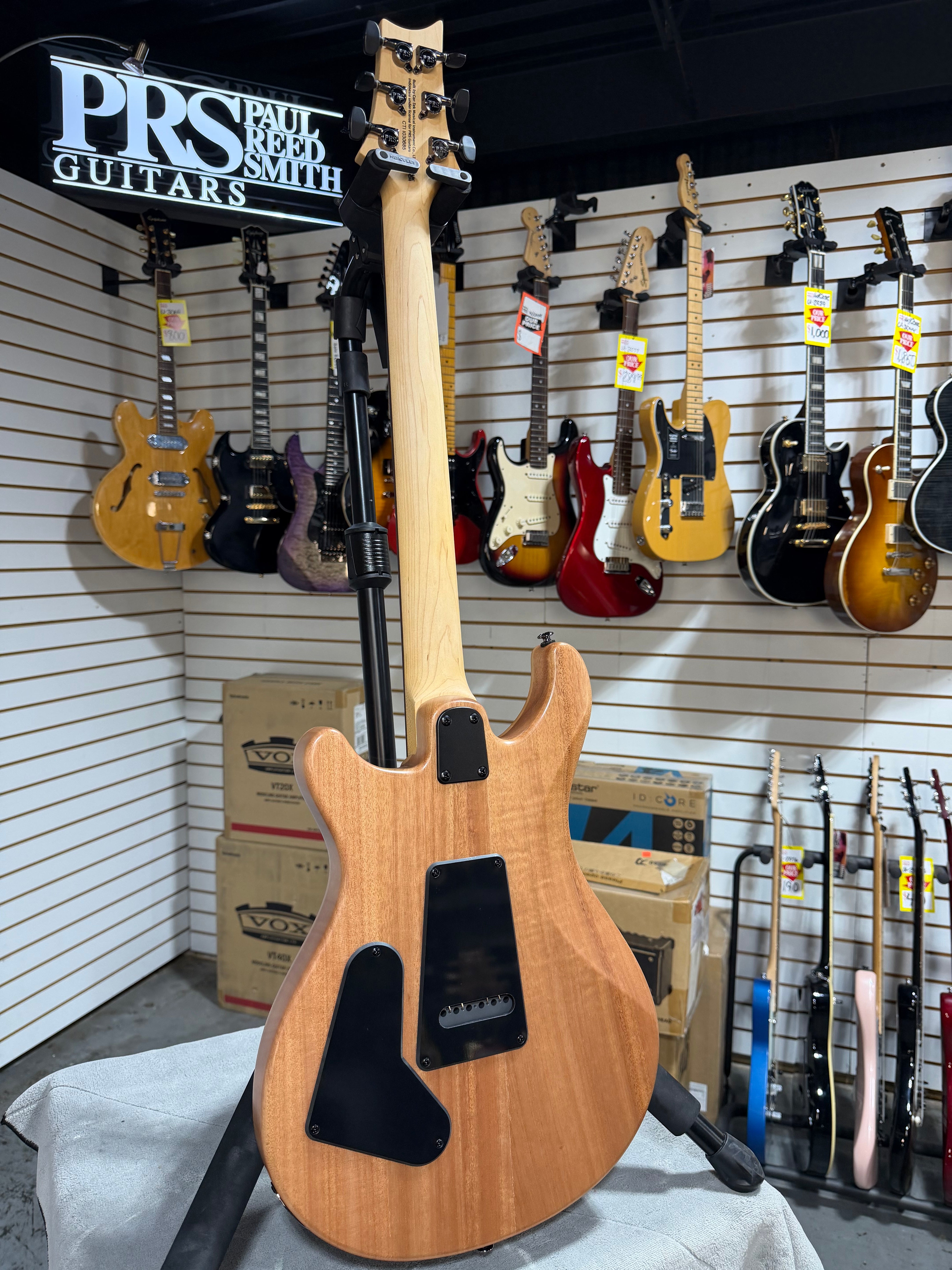 PRS SE CE 24 Satin - Flat Black Top, C&M Exclusive - Black