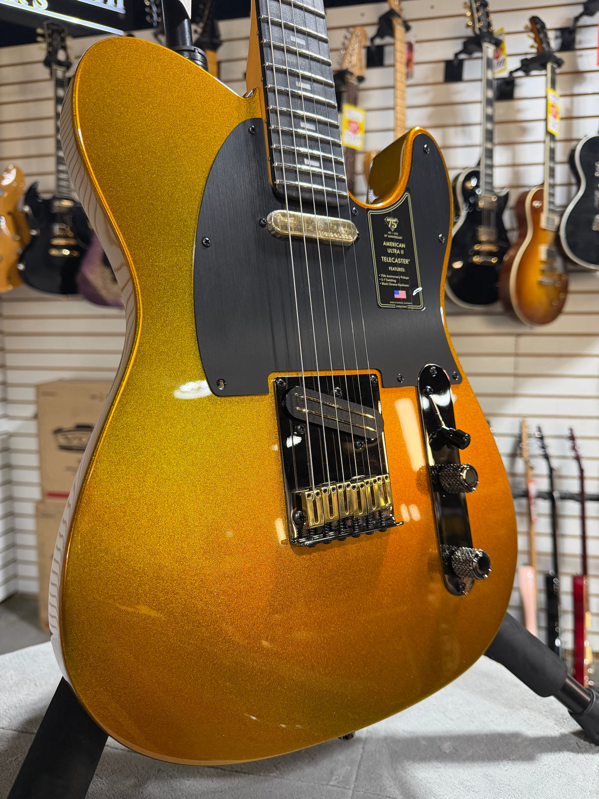 Fender 75th Anniversary American Ultra II Telecaster Liquid Gold