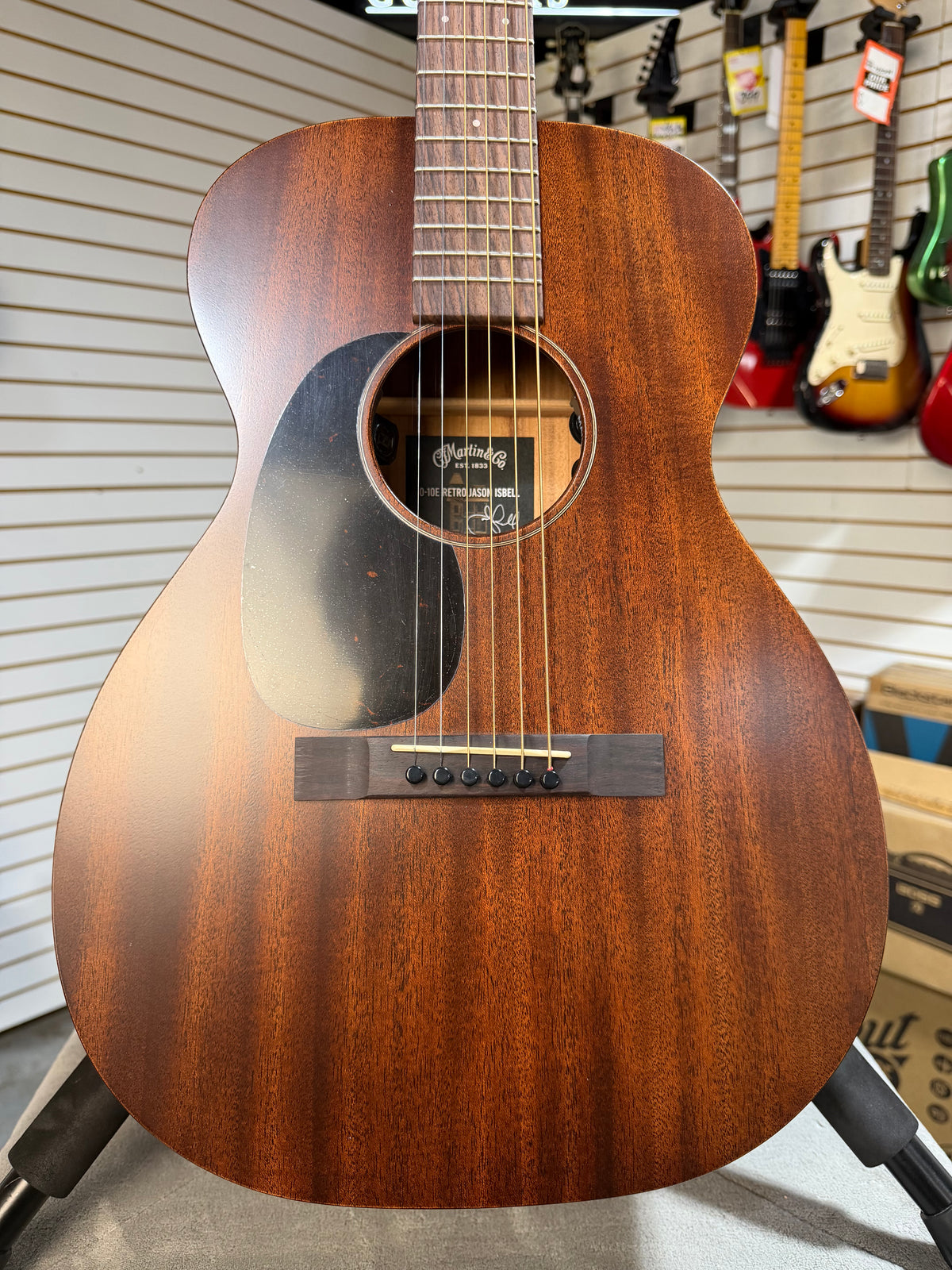 Martin 0-10E Retro Jason Isbell Left Handed Dark Mahogany