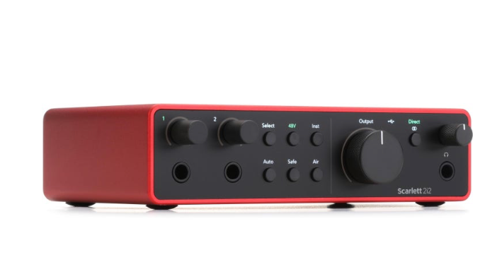 Focusrite Scarlett 2i2 4th Gen USB Audio Interface