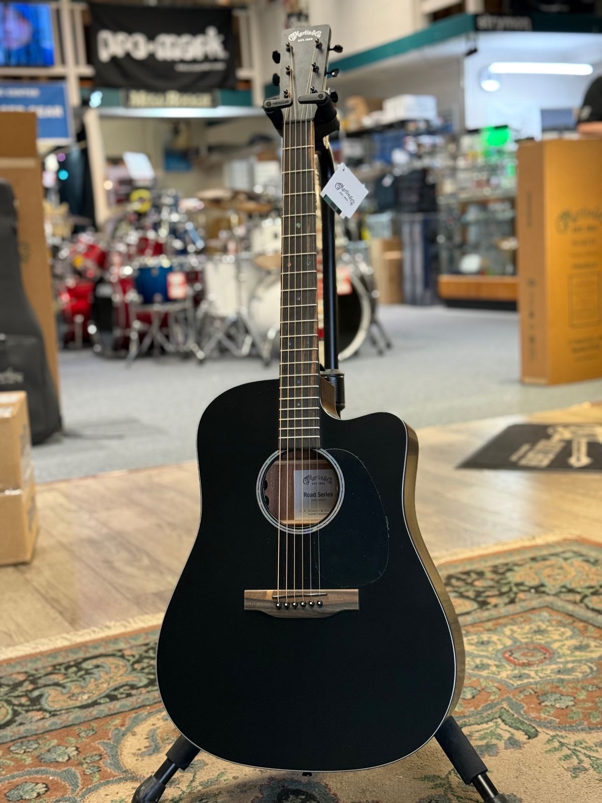 Martin DC-10E Modern Black, Acoustic-Electric Guitar #166