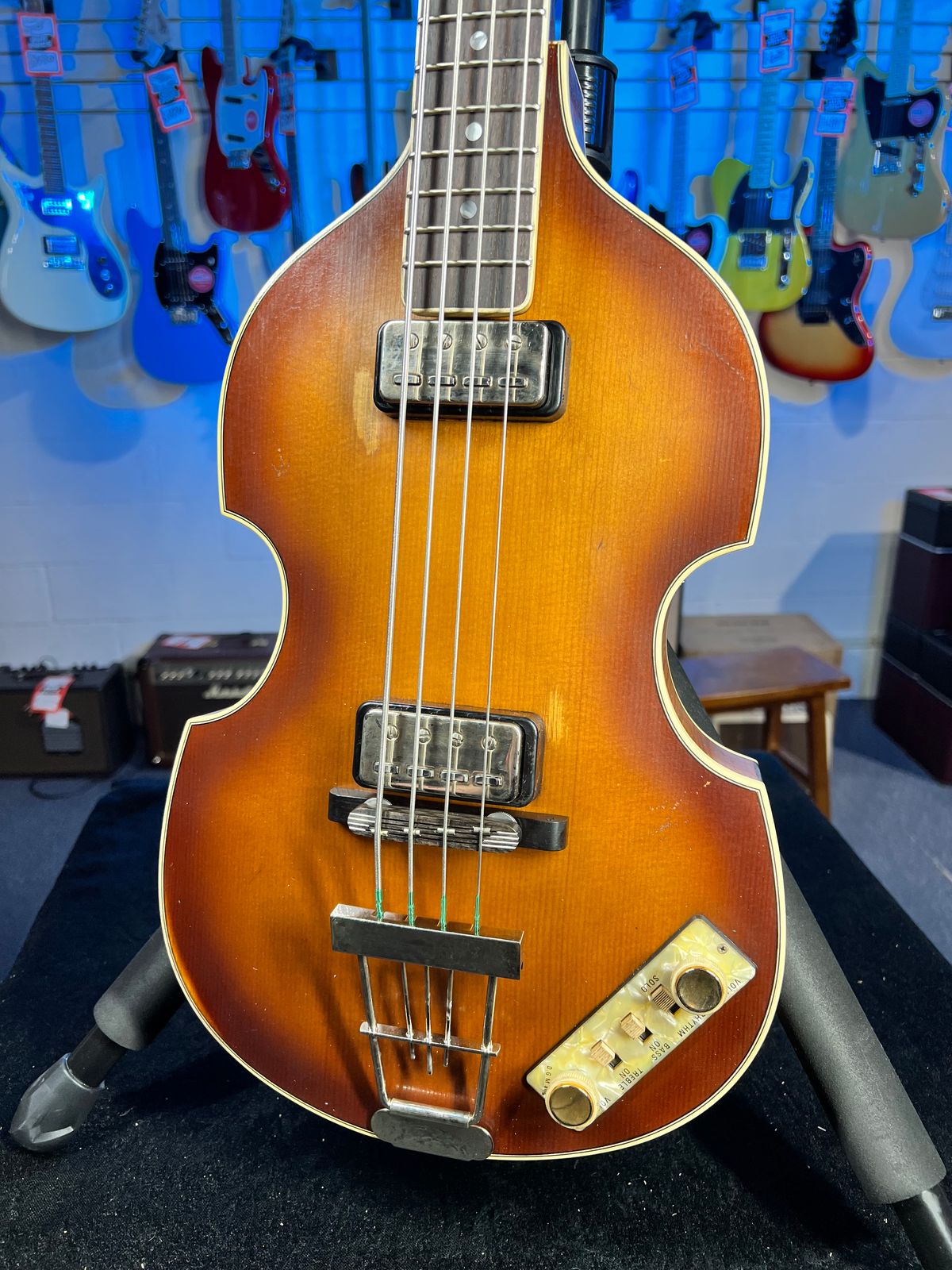 Hofner H500/1-64-0 2025 - Sunburst, Relic, With Hofner Case, 500/1 Vintage, 030