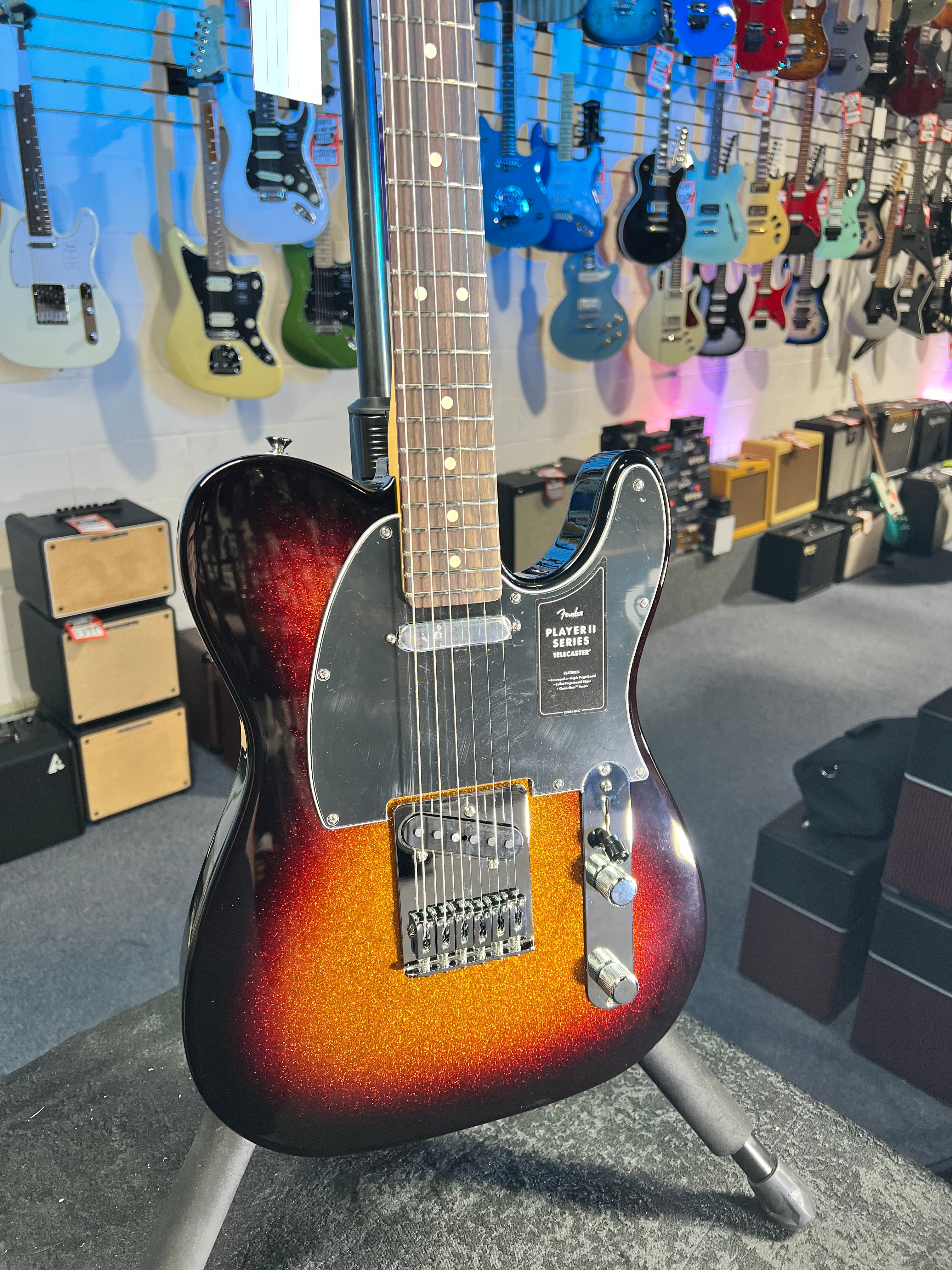 Fender Player II Telecaster Limited 2025 - Sparkle 3-Color Sunburst 841 with Free Plek!