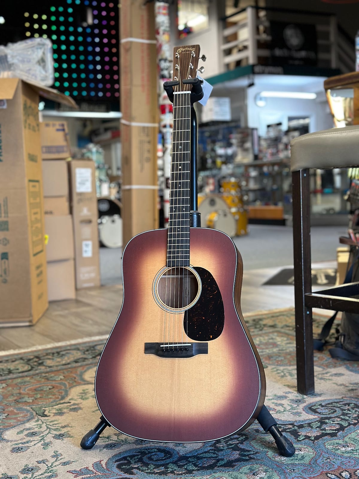 D-18 Satin Acoustic Guitar - Amberburst #049