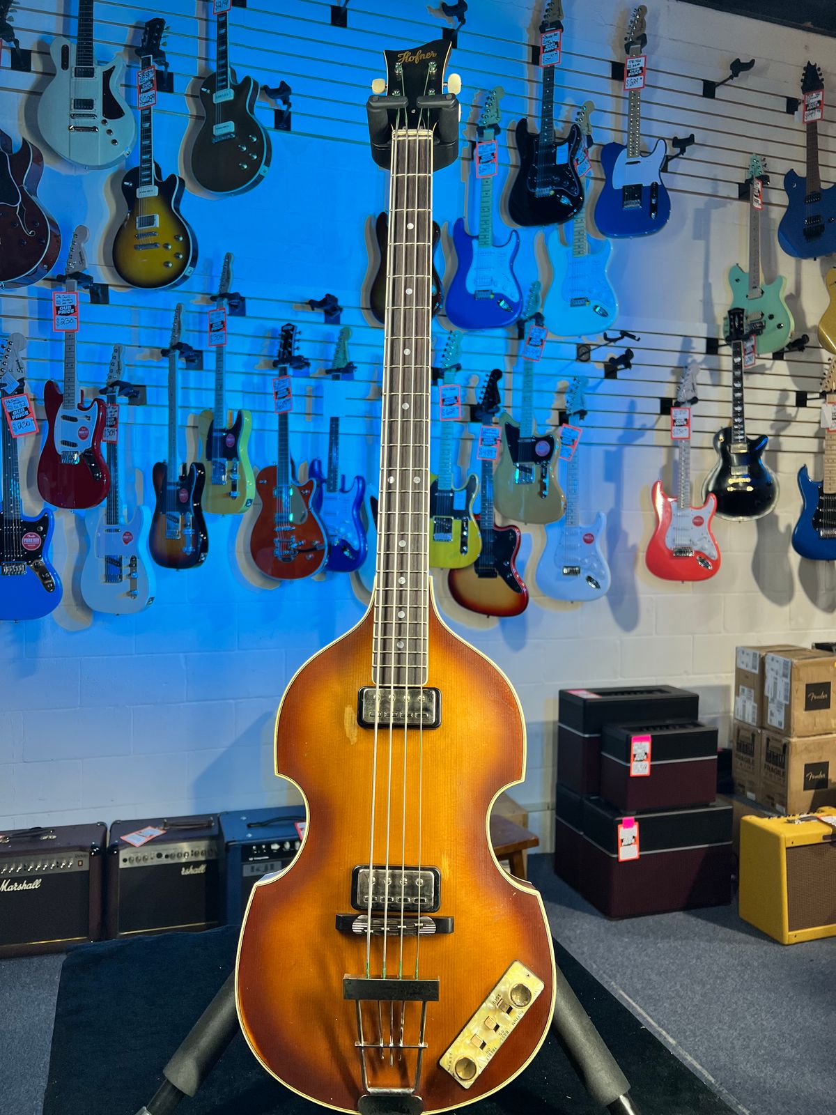 Hofner H500/1-64-0 2025 - Sunburst, Relic, With Hofner Case, 500/1 Vintage, 030