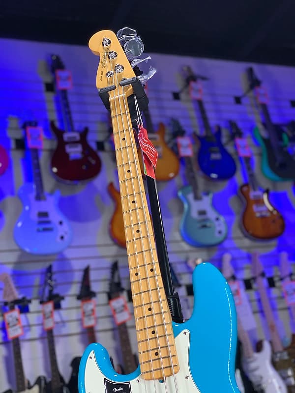 Fender American Professional II Jazz Bass Left-handed Miami Blue Maple Fingerboard Auth Deal! 408