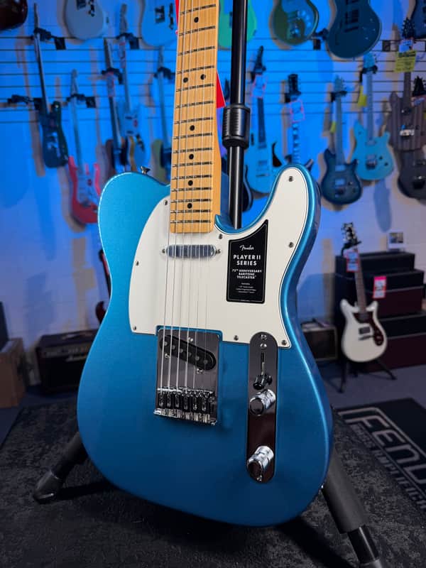 Fender 75th Anniversary Player II Baritone Telecaster Electric Guitar - Lake Placid Blue