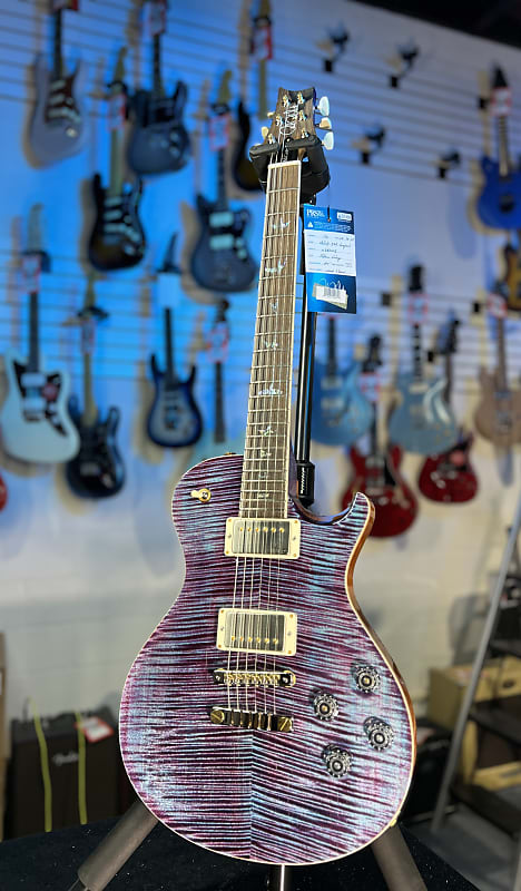 2024 PRS Wood Library McCarty Singlecut 594 - Violet w/Matching Stained Maple Neck & Paisley Hardshell Case + PLEK*D #003