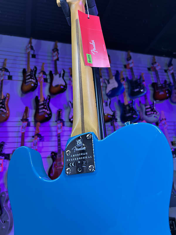 Fender American Professional II Telecaster Deluxe Miami Blue with Maple Fingerboard Auth Deal Free Ship! 730 *FREE PLEK WITH PURCHASE*