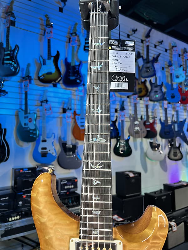 PRS Wood Library Custom 24 Fatback 2024 - Custom Color - Quilt 10 Top, Brazilian RW, Paisley Case 293