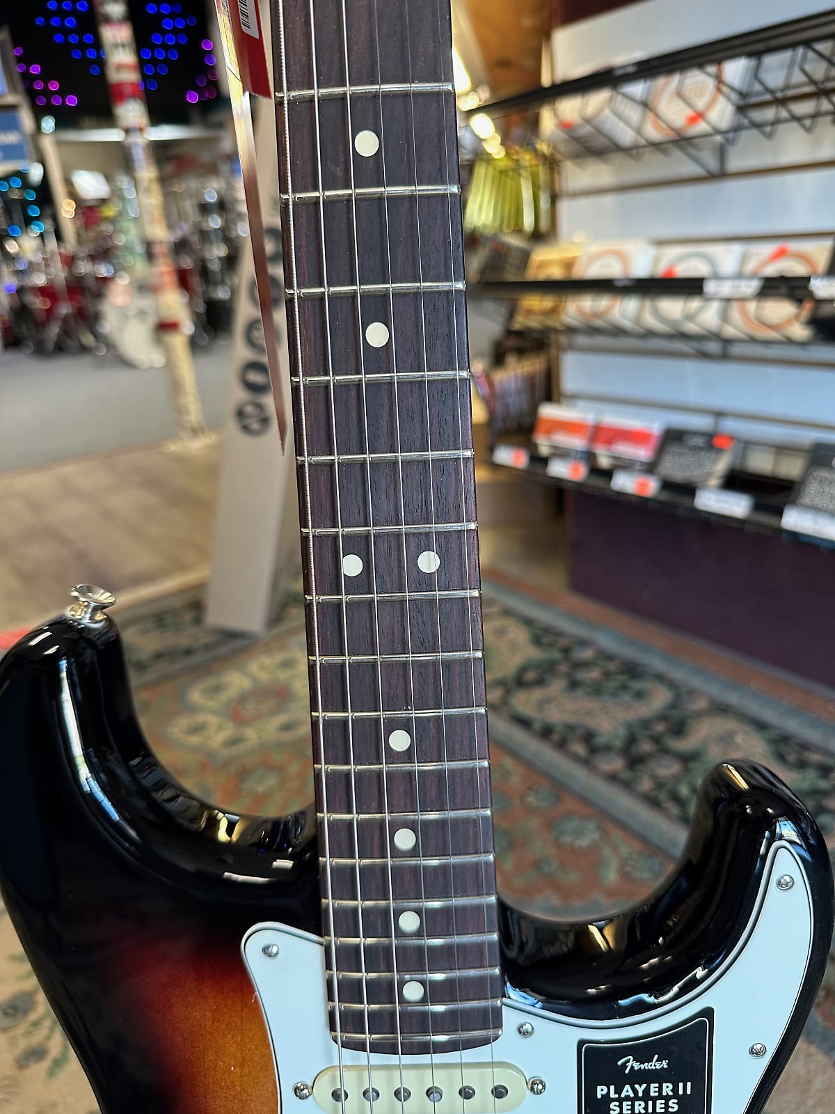 Player II Stratocaster Electric Guitar, 3 Tone Sunburst W/ Rosewood Fretboard #751