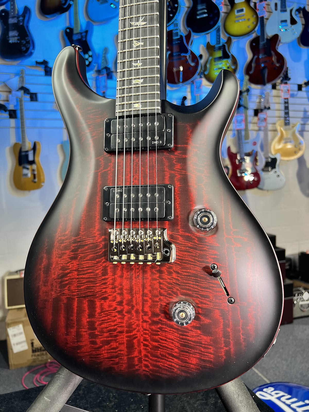 PRS 40th Anniversary Custom 24 Satin Limited Edition Electric Guitar - Fire Smokeburst w PRS Case, Signature Dealer, Get Plek'd Free 548
