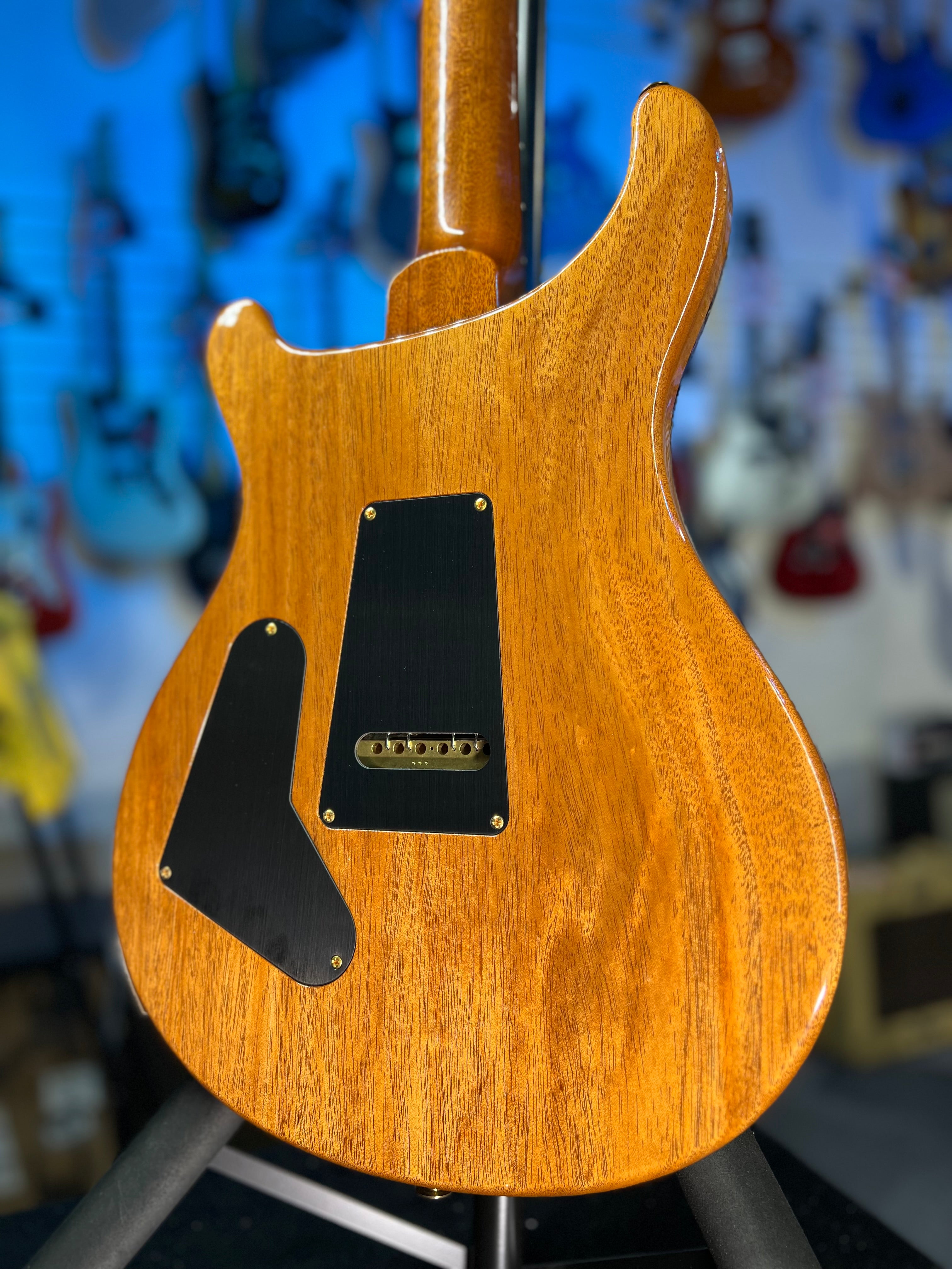 PRS Custom 24 10 Top - Faded Trampas Green Wrap, PRS Hard Case 431