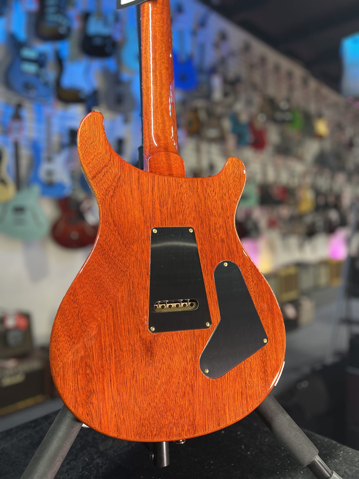 PRS Wood Library Custom 24 Left Handed 2024 - Burnt Maple Leaf, Ziricote Fingerboard, Signature Dealer, 994, Free Plek!