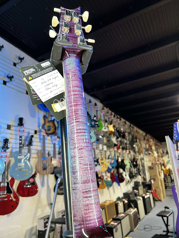 2024 PRS Wood Library McCarty Singlecut 594 - Violet w/Matching Stained Maple Neck & Paisley Hardshell Case + PLEK*D #003