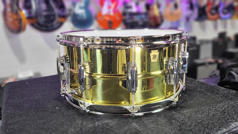 Ludwig LB403 "Super Brass" Snare Drum 6.5 x 14 in. Nickel Hardware Auth Dealer Free Shipping!