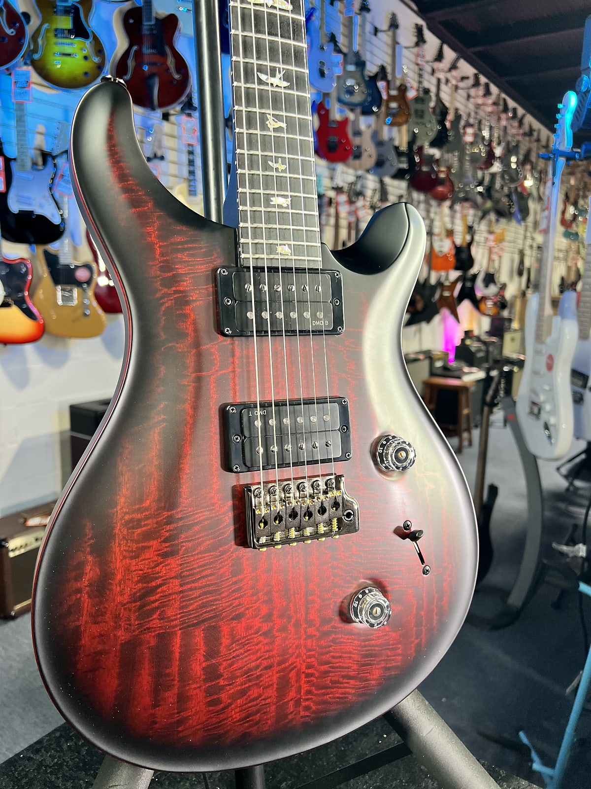 PRS 40th Anniversary Custom 24 Satin Limited Edition Electric Guitar - Fire Smokeburst w PRS Case, Signature Dealer, Get Plek'd Free 548