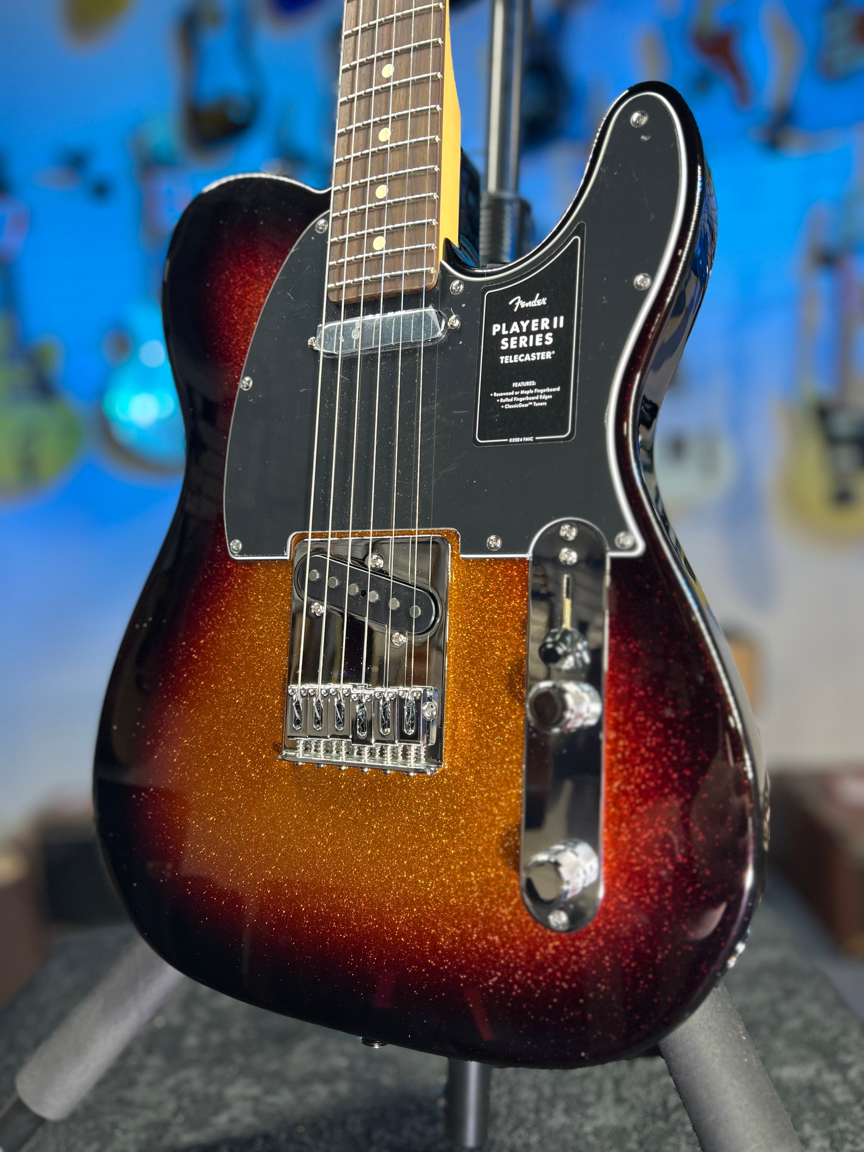 Fender Player II Telecaster Limited 2025 - Sparkle 3-Color Sunburst 841 with Free Plek!
