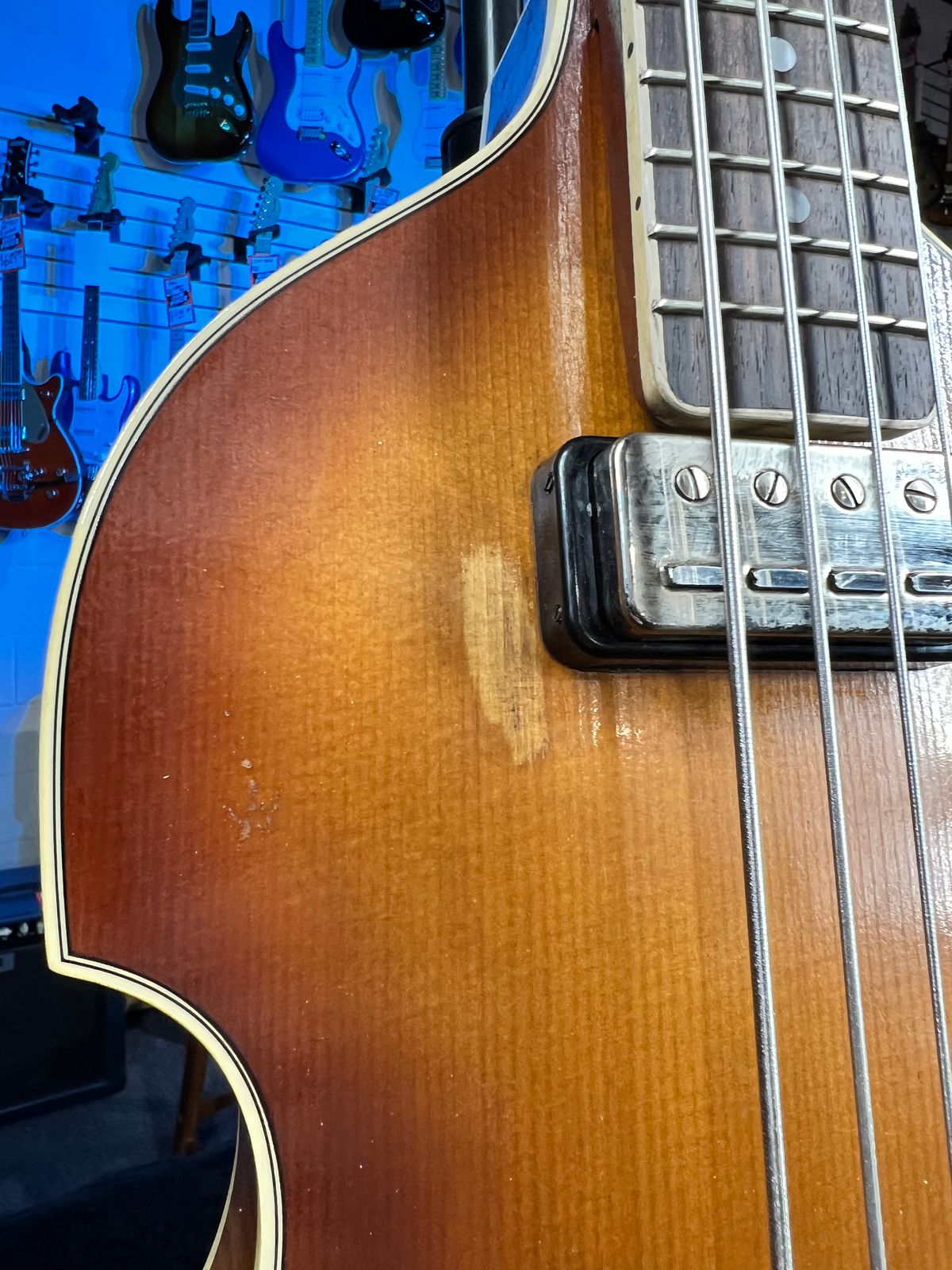 Hofner H500/1-64-0 2025 - Sunburst, Relic, With Hofner Case, 500/1 Vintage, 030