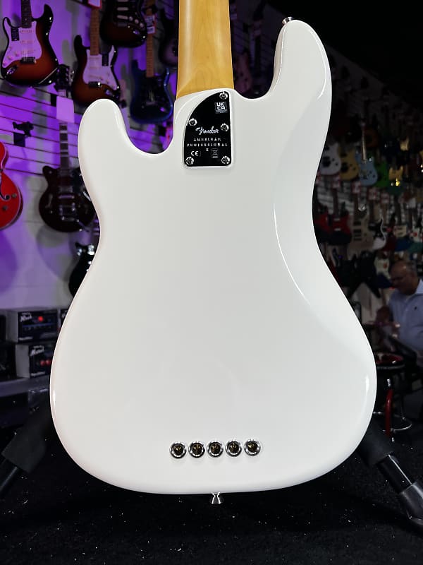 Fender American Professional II Precision Bass V - Olympic White with Rosewood Fingerboard Authorized Dealer Free Shipping! 796 GET PLEK’D!