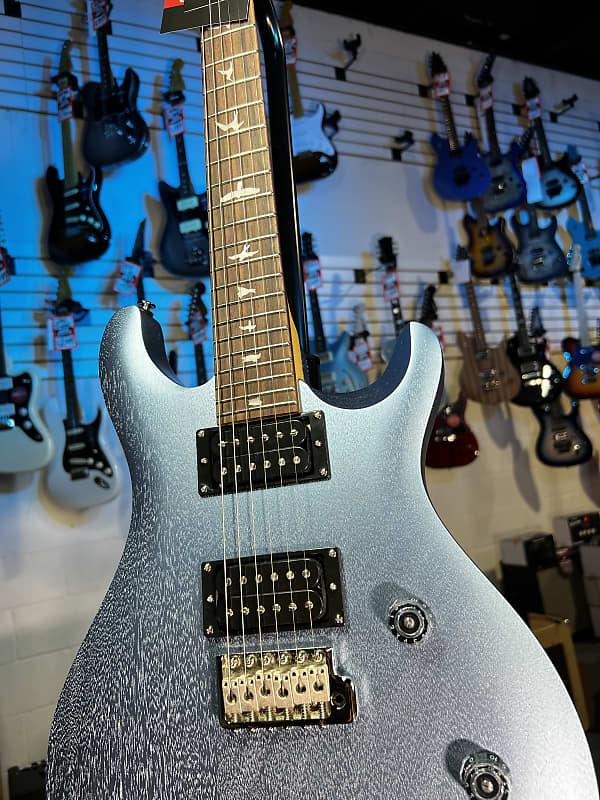 PRS SE CE 24 Standard Satin Electric Guitar - Ice Blue Metallic Satin Auth Deal Free Ship! 214 GET PLEK’D!