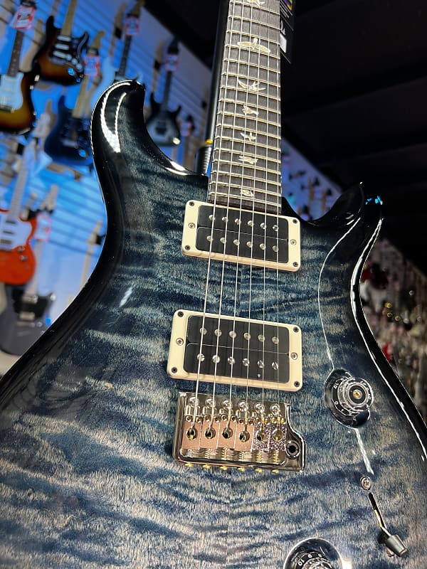 New PRS 2024 Custom 24 Custom Color – Faded Whale Blue Smokewrap Burst, PRS Case, Ath Dlr GET PLEKD 876