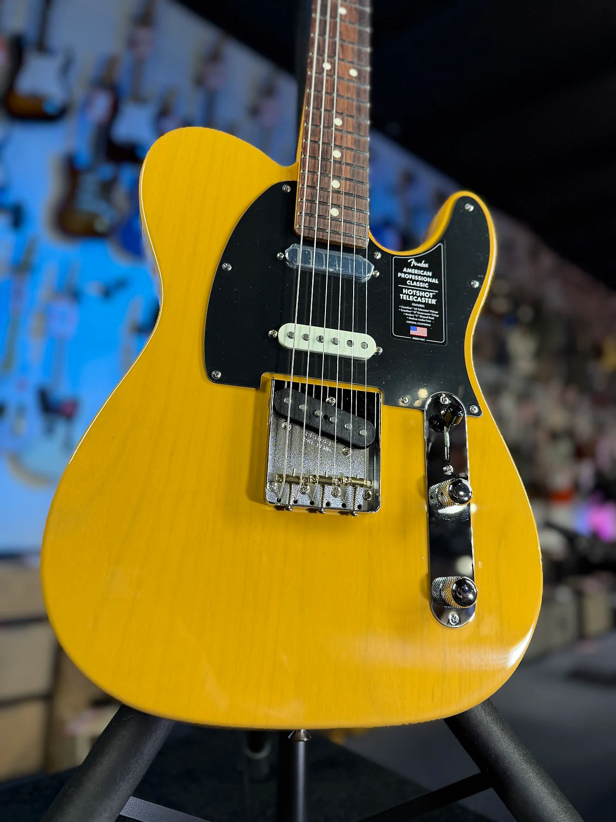 Fender American Professional Classic Hotshot Telecaster Electric Guitar - Butterscotch Blonde GET PLEK'D! 100